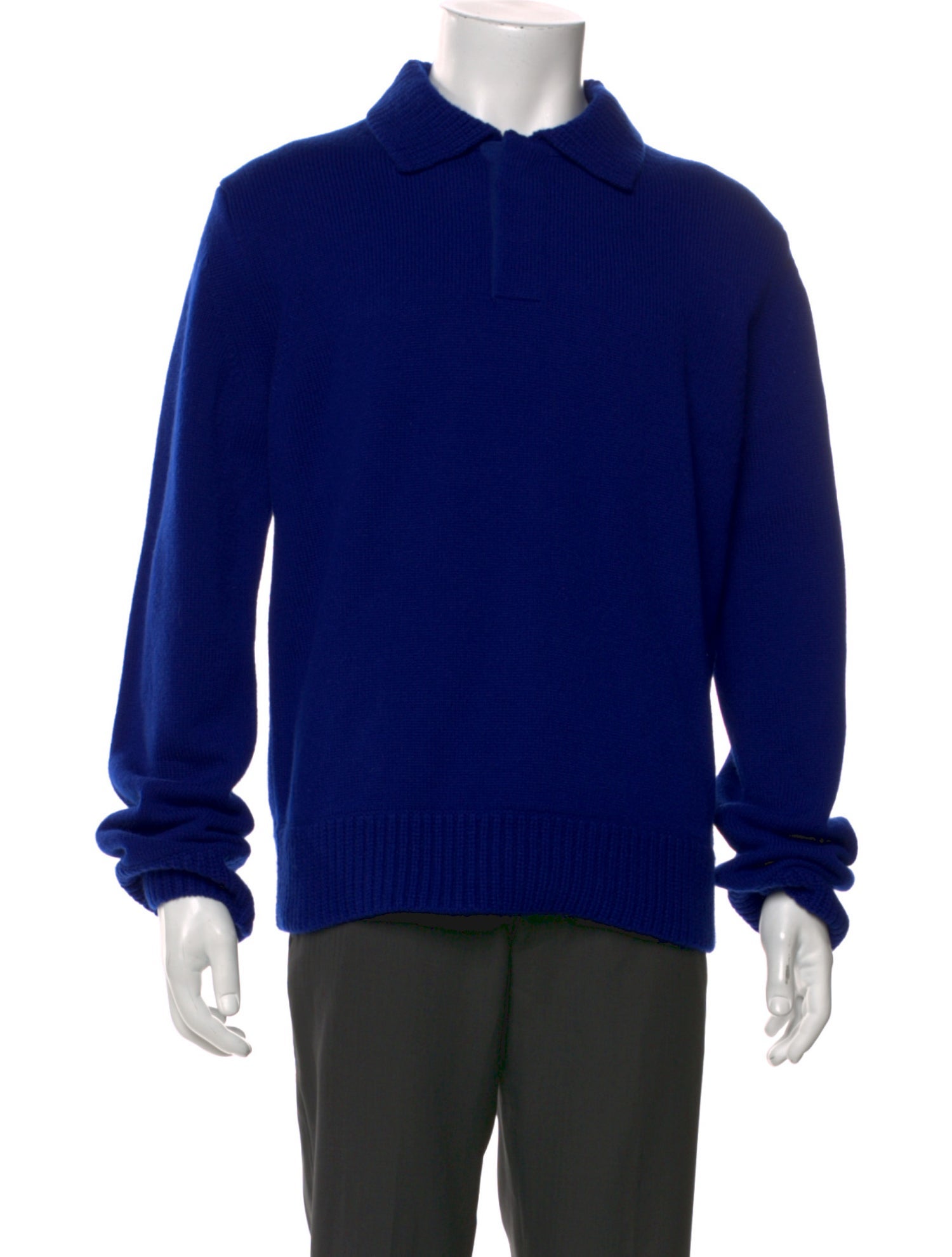 Sacai Wool Crew Neck Polo Sweater