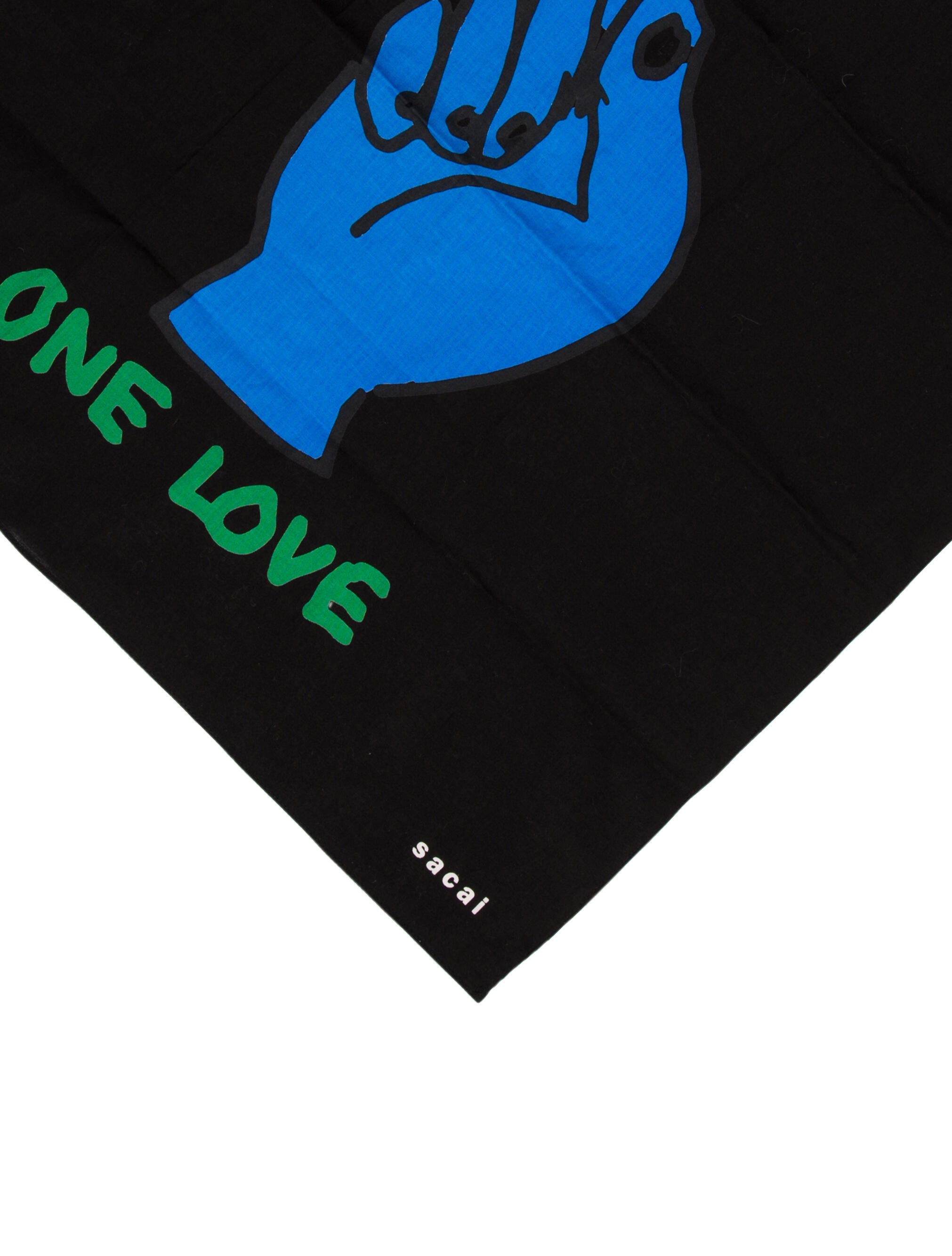 Sacai Graphic Print Scarf