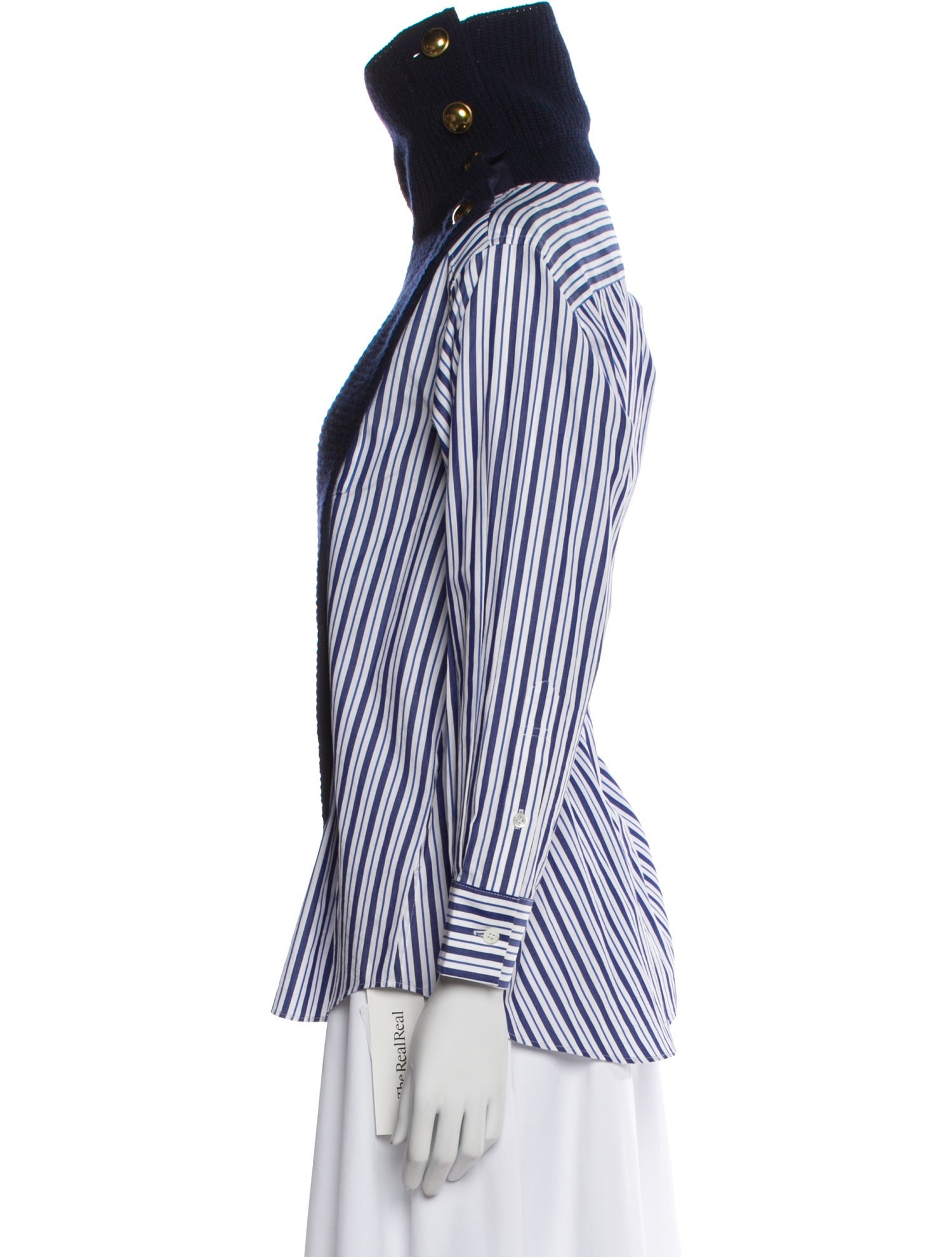 Sacai Wool Mock Neck Sweatshirt