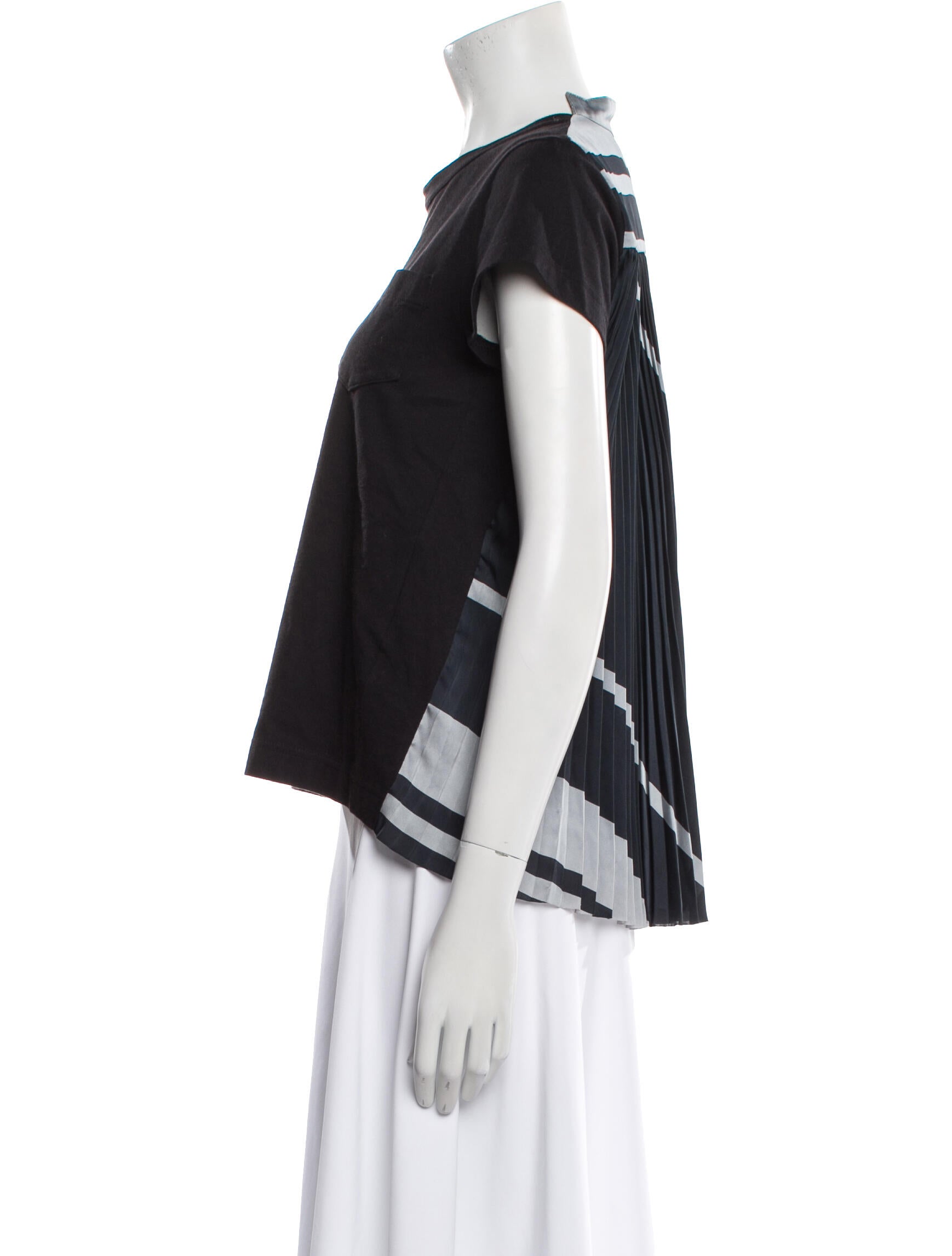 Sacai Crew Neck Short Sleeve T-Shirt