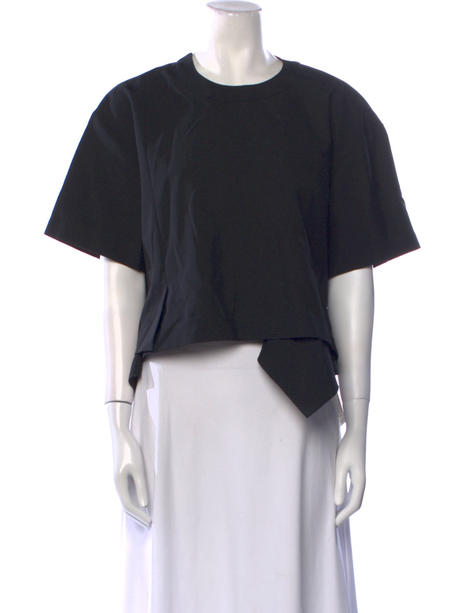 Sacai Wool Crew Neck Crop Top w/ Tags