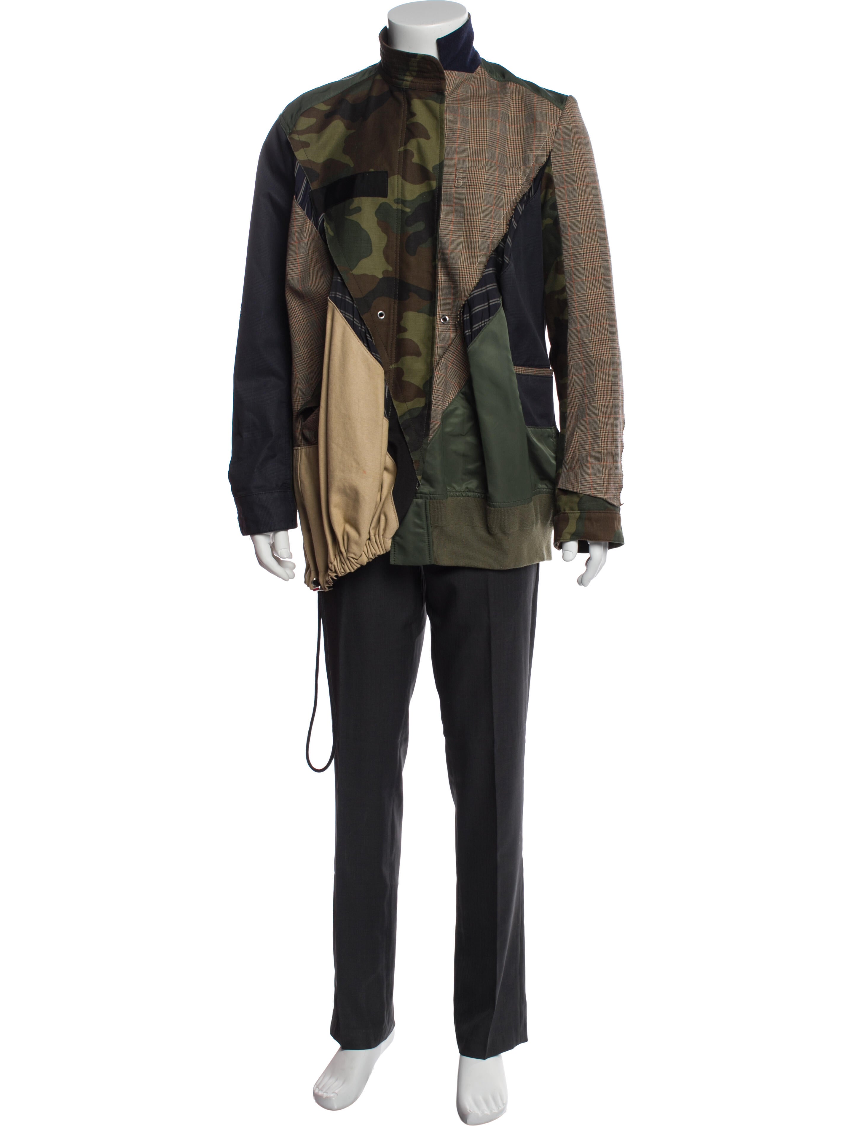 Sacai Camouflage Print Parka