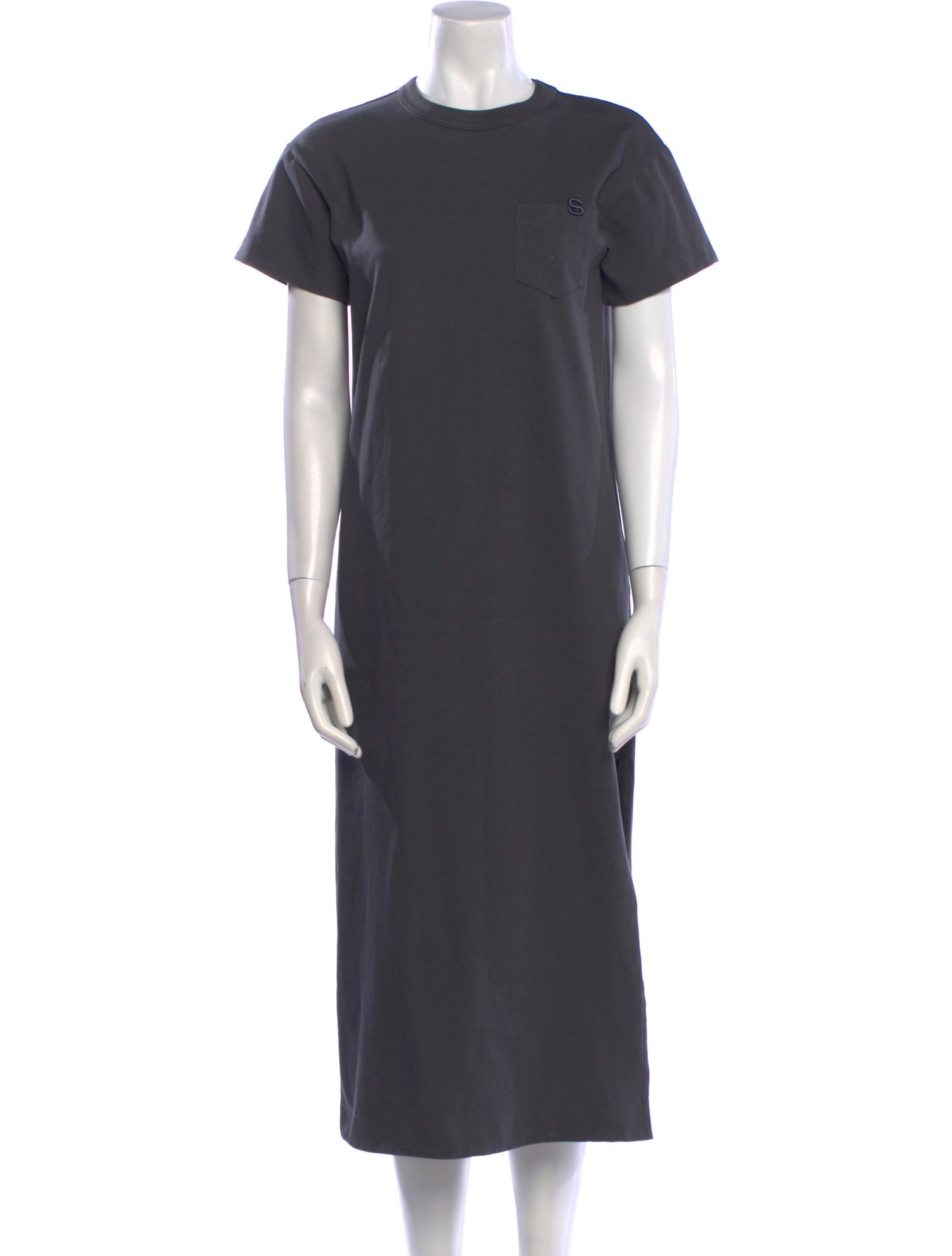 Sacai Mock Neck Midi Length Dress