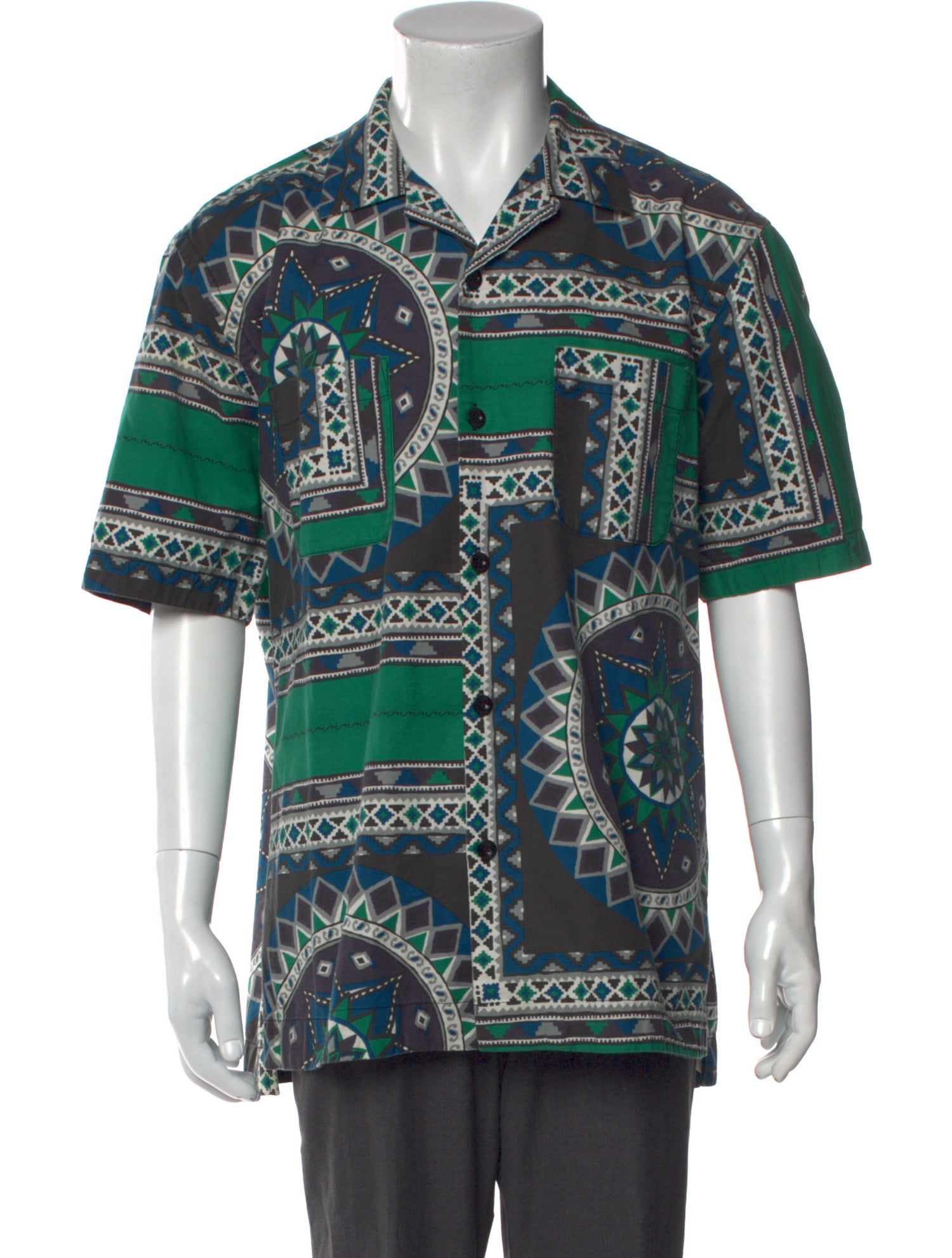 Sacai Printed Long Sleeve Shirt
