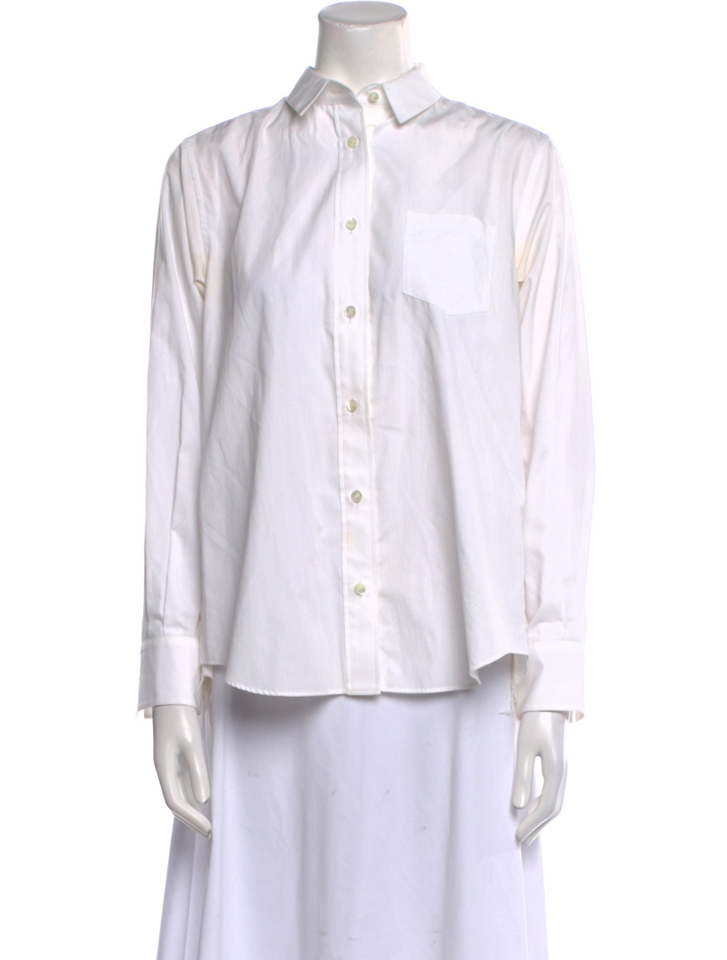 Sacai Long Sleeve Button-Up Top
