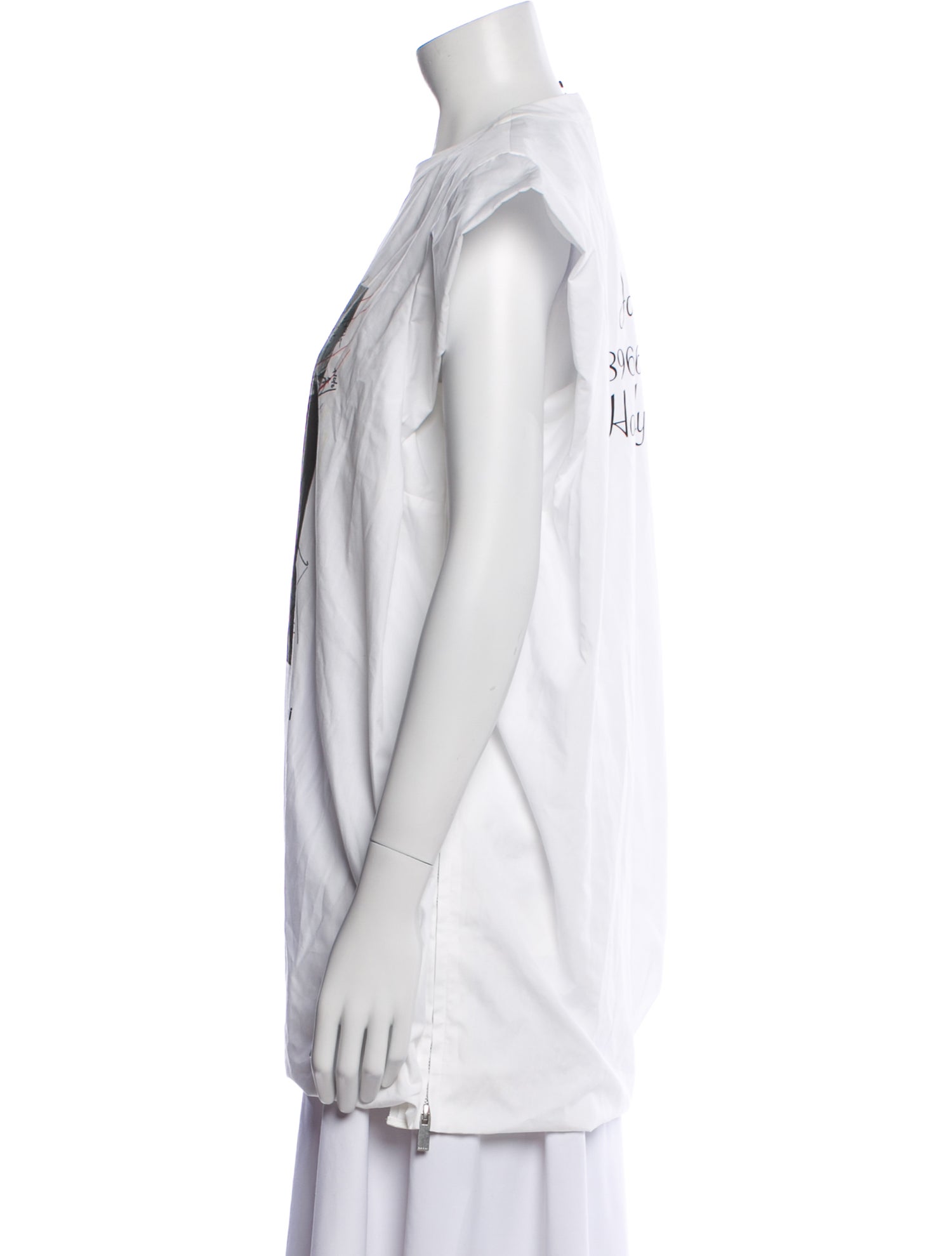 Sacai Graphic Print Mini Dress