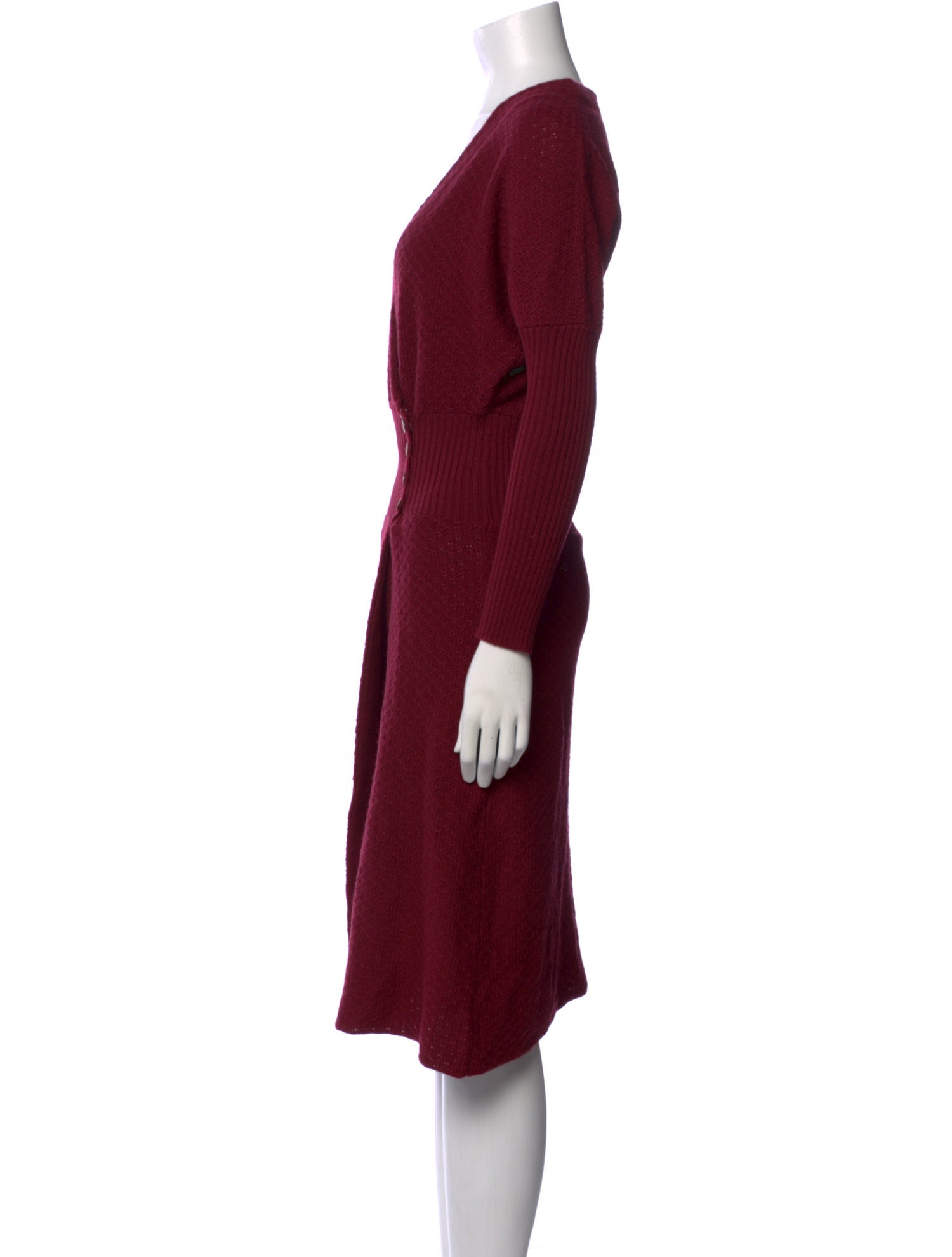 Sacai Wool Midi Length Dress