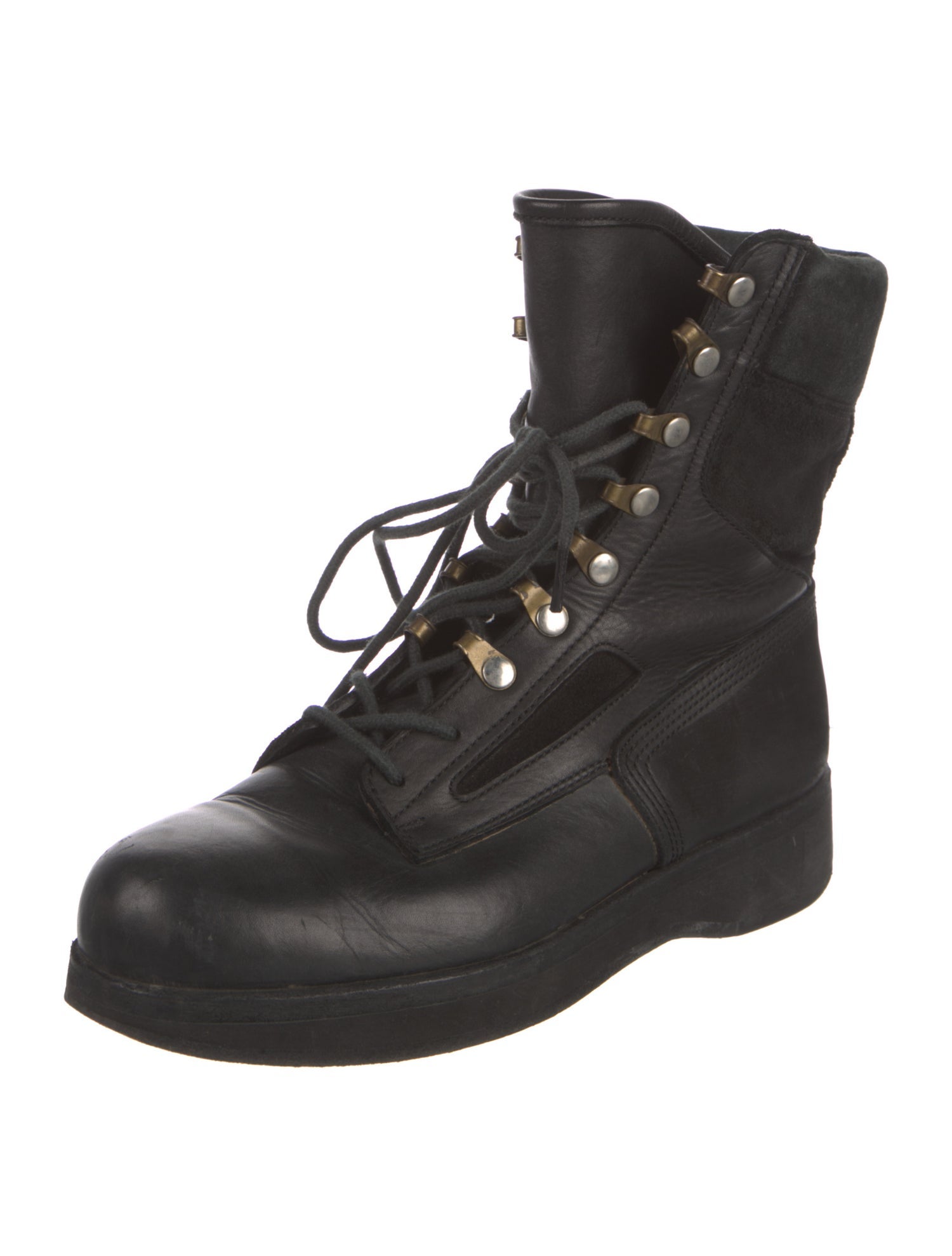 Sacai Leather Combat Boots