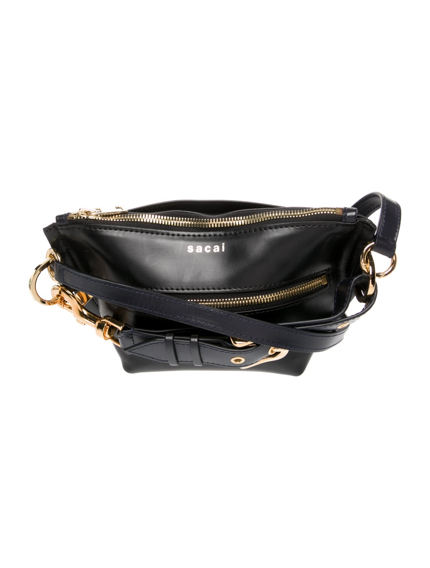 Sacai Leather Crossbody Bag