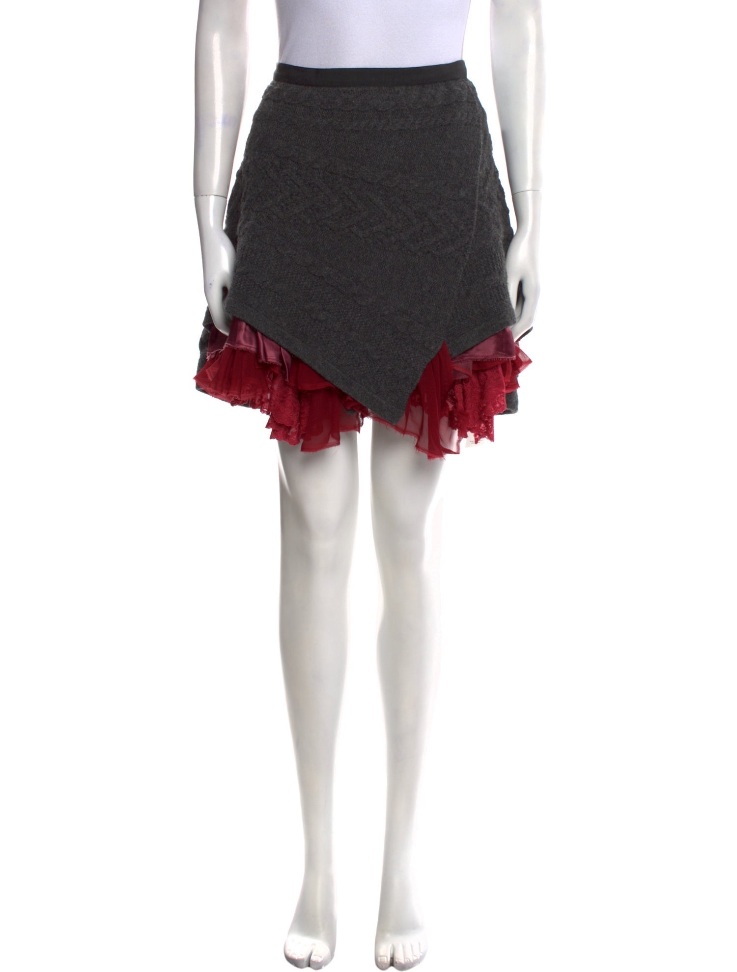 Sacai Wool Mini Skirt
