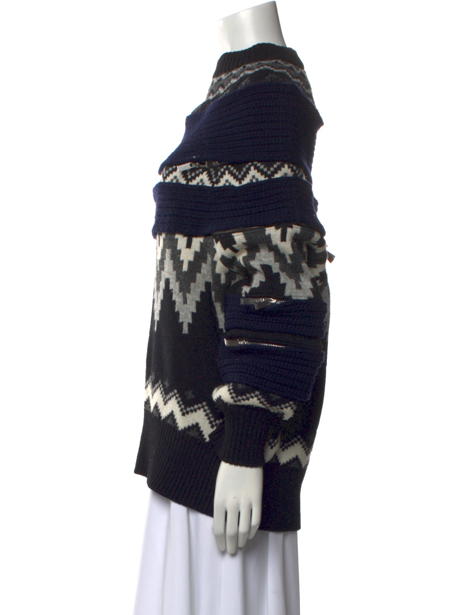 Sacai Wool Printed Sweater