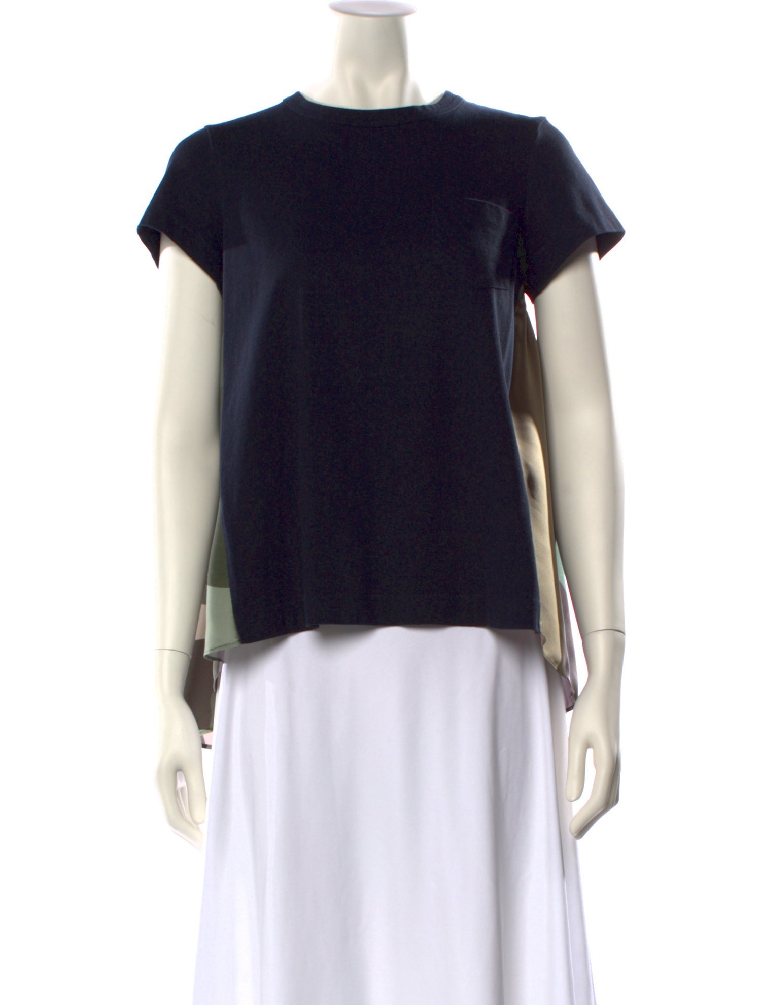 Sacai Crew Neck Short Sleeve Top