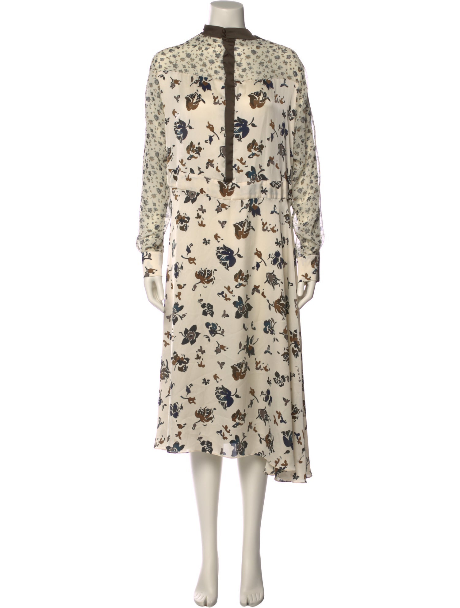 Sacai Wool Midi Length Dress