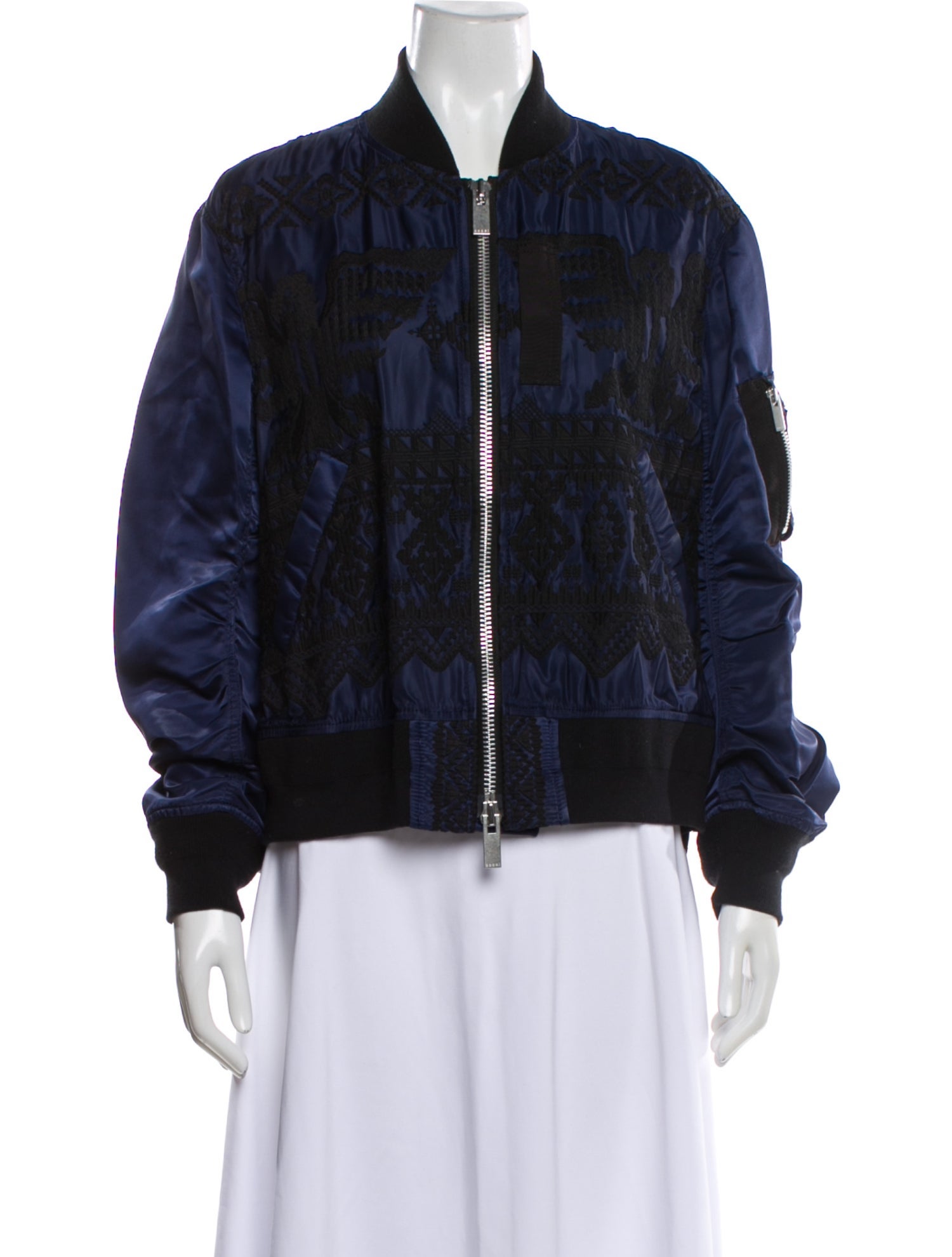 Sacai Nylon Printed Bomber Jacket
