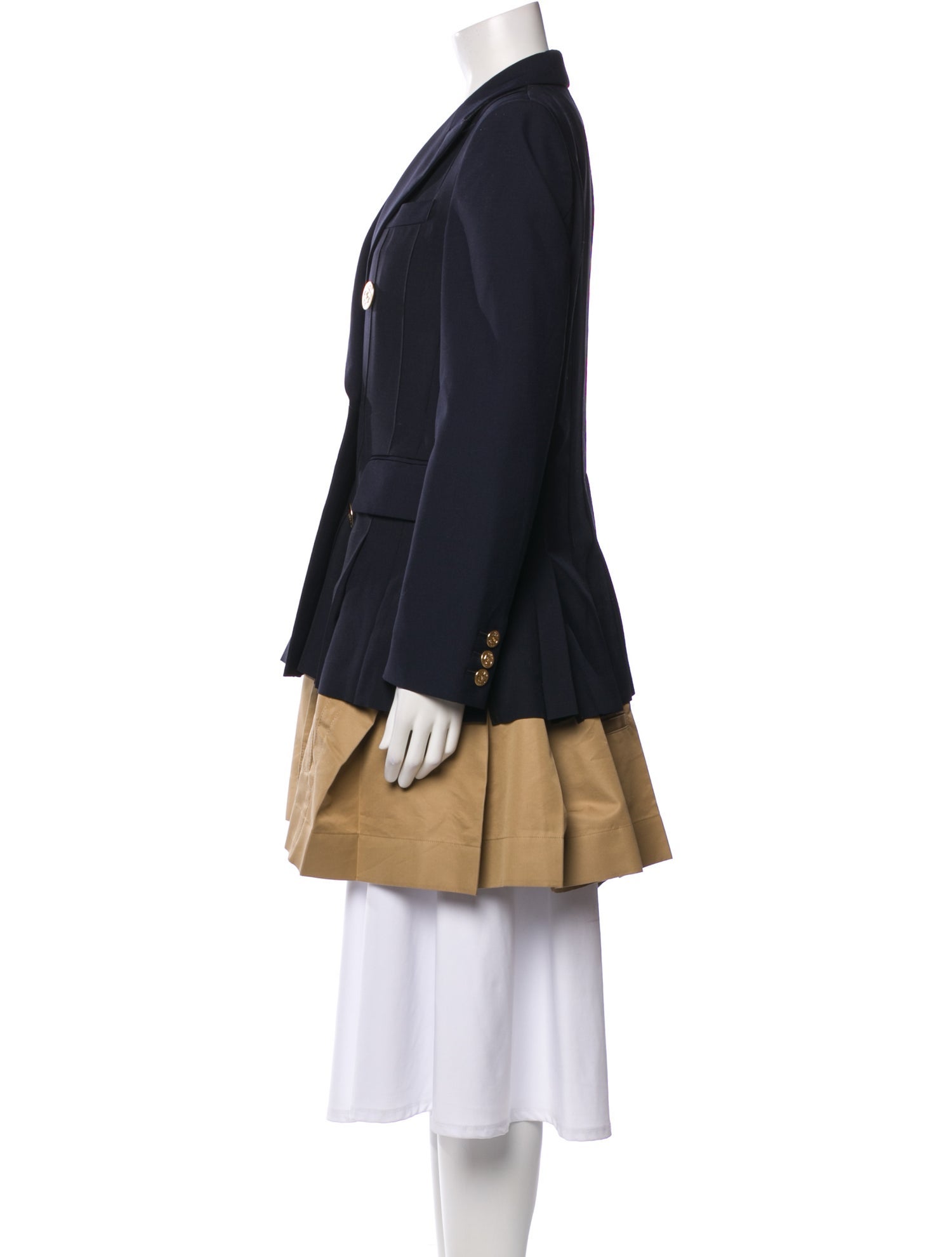 Sacai Colorblock Pattern Trench Coat w/ Tags