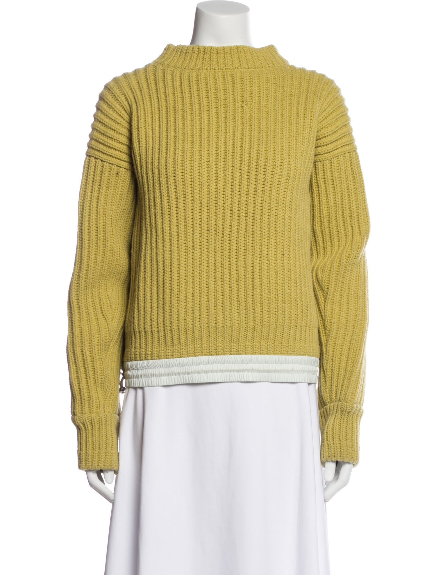 Sacai Wool Mock Neck Sweater