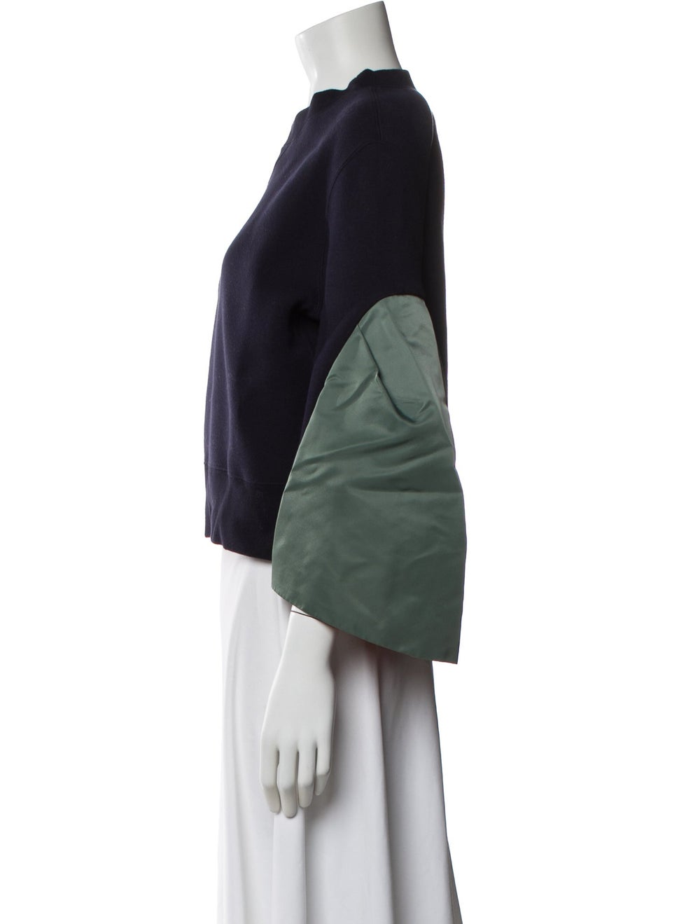 Sacai Colorblock Pattern Crew Neck Sweatshirt - image 2