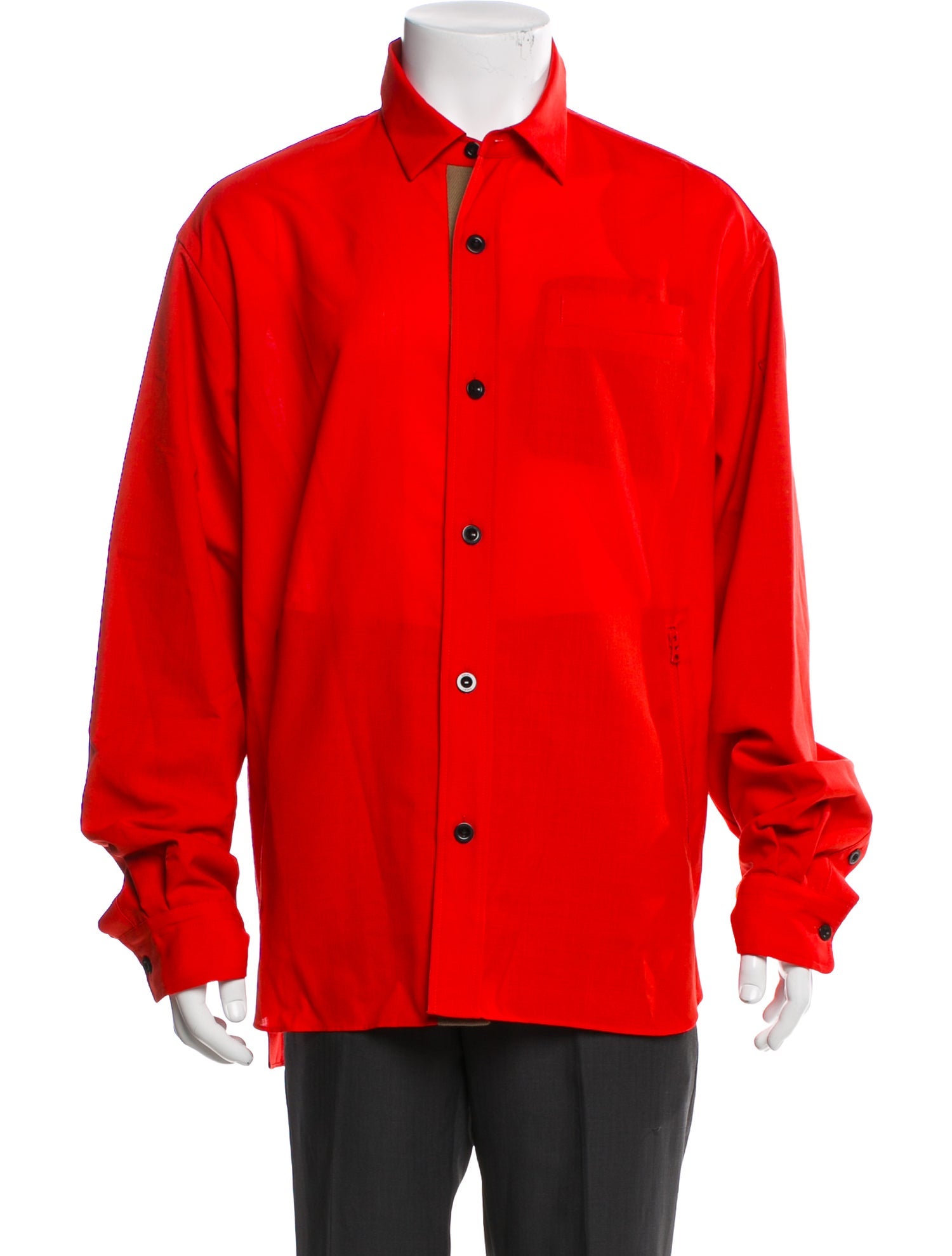 Sacai Wool Long Sleeve Shirt