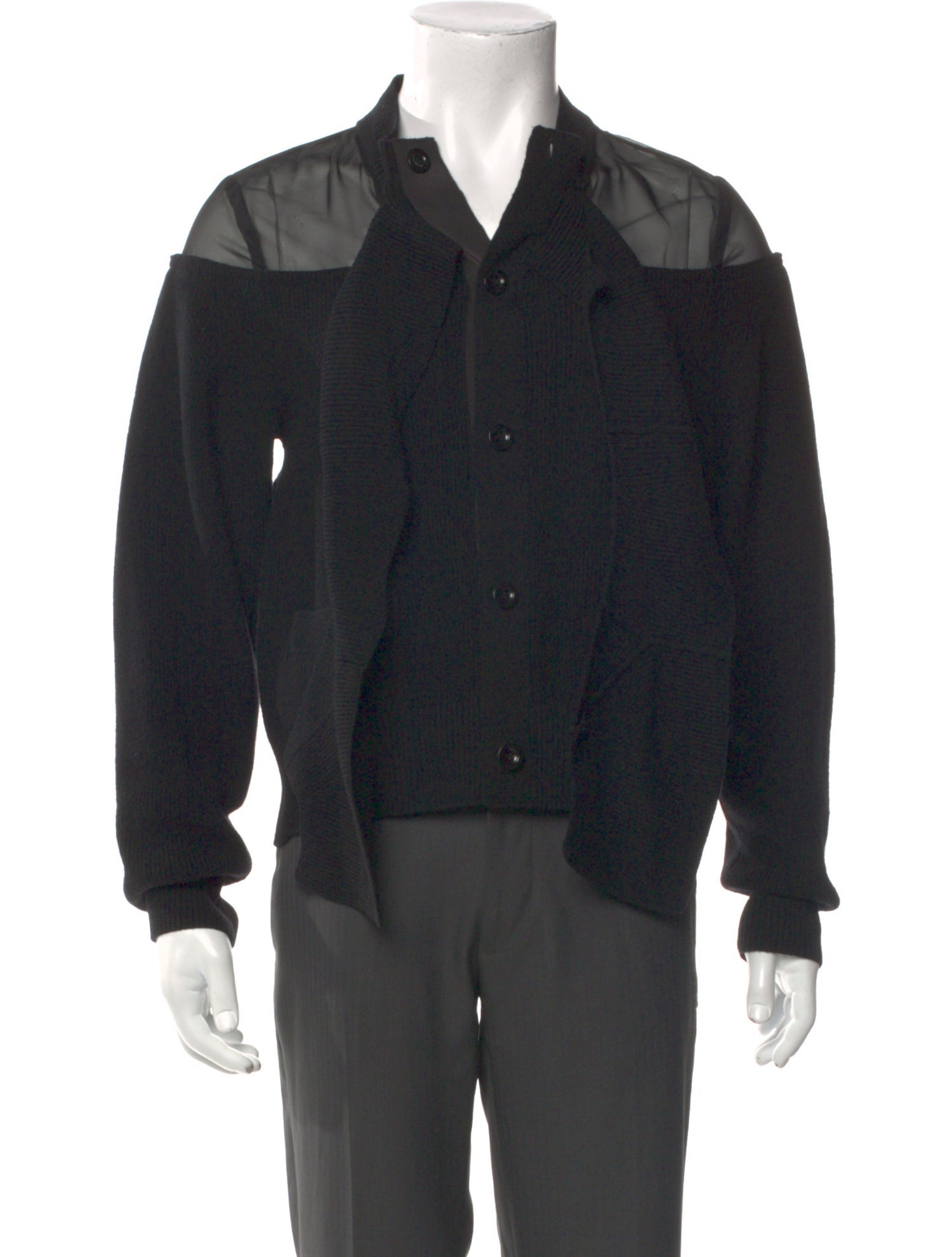 Sacai Wool V-Neck Cardigan