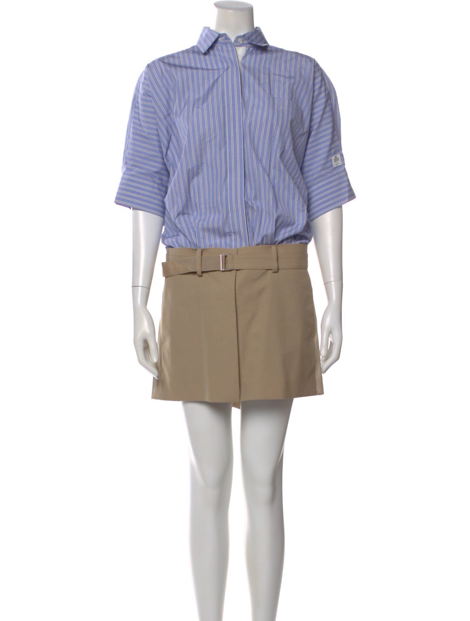 Sacai Striped Mini Dress