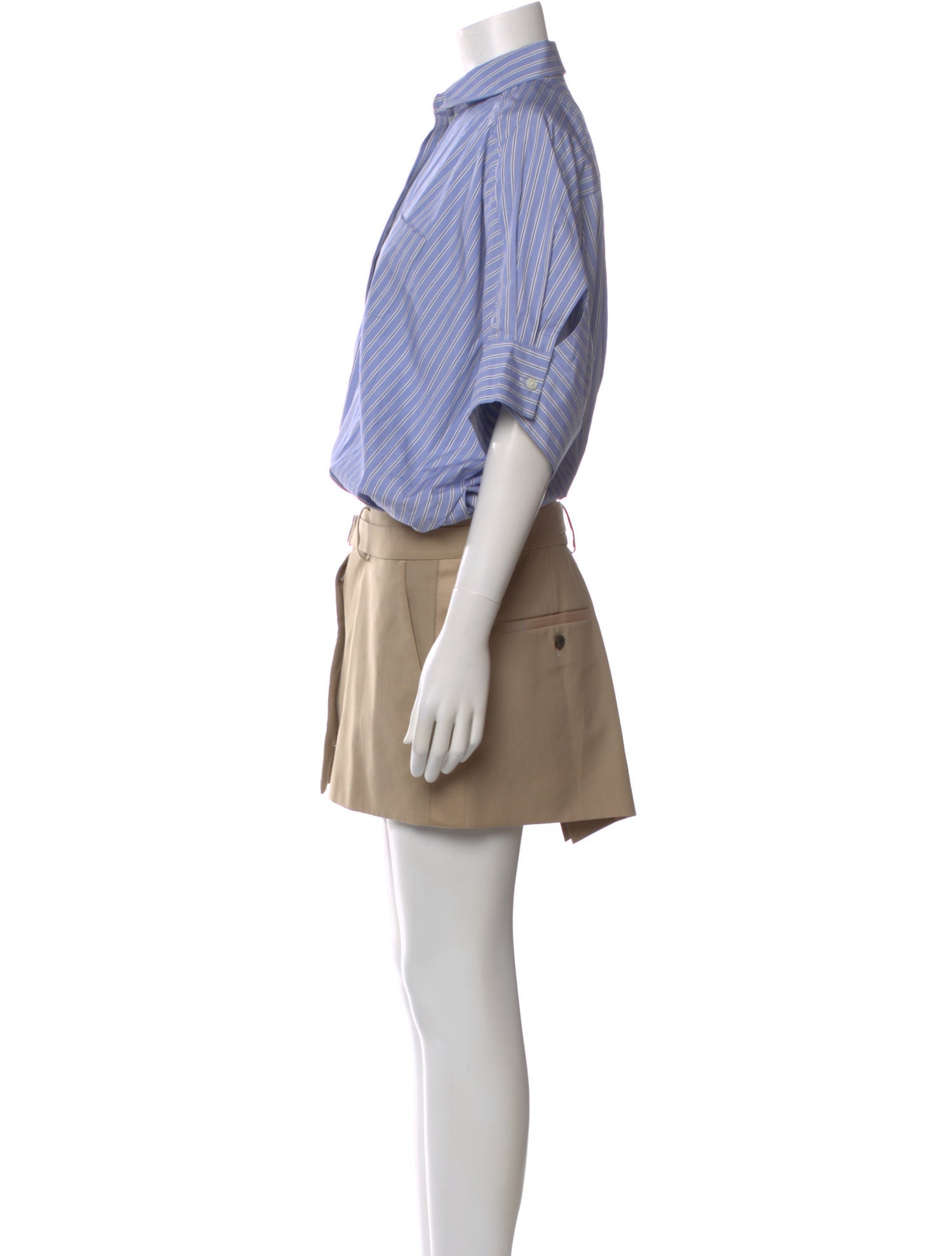 Sacai Striped Mini Dress