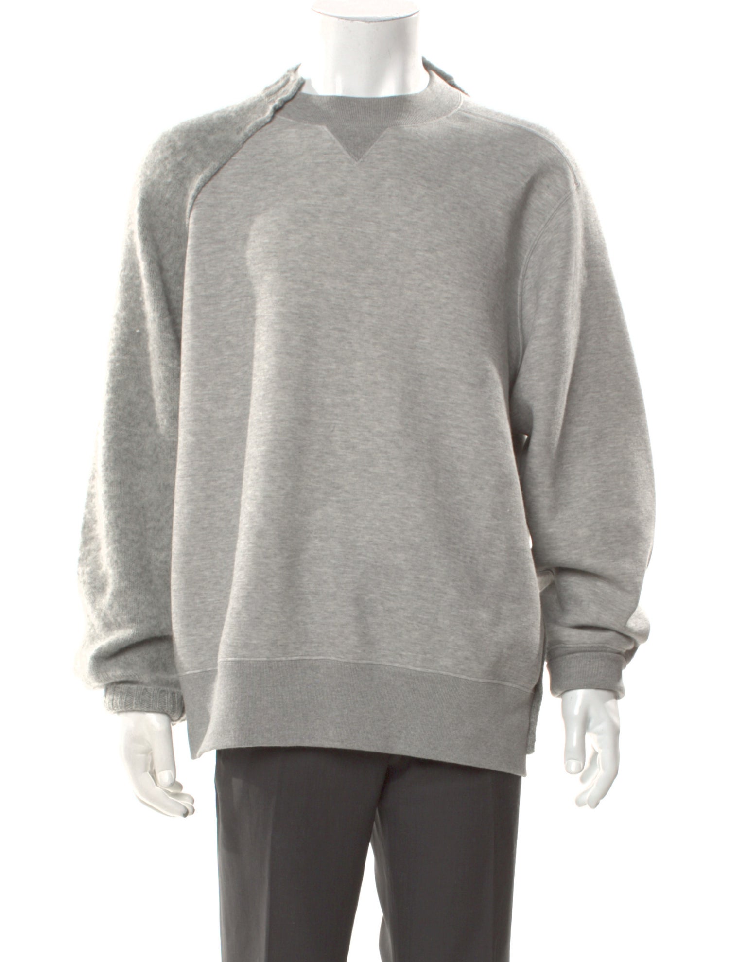 Sacai Wool Crew Neck Polo Sweater