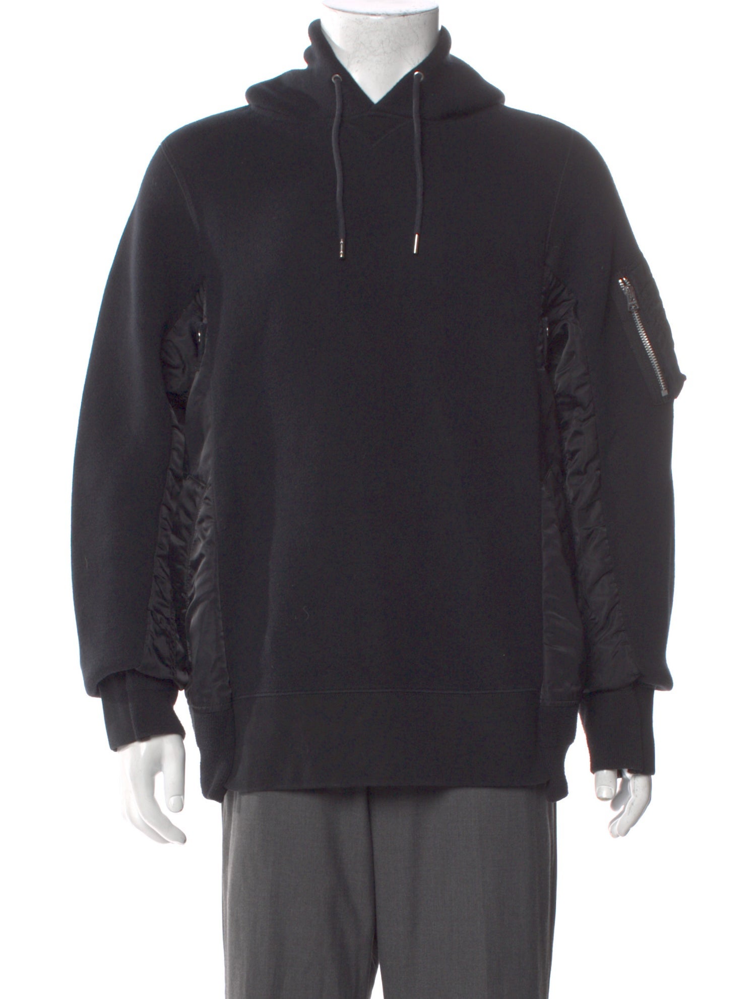 Sacai Mock Neck Long Sleeve Polo Sweater