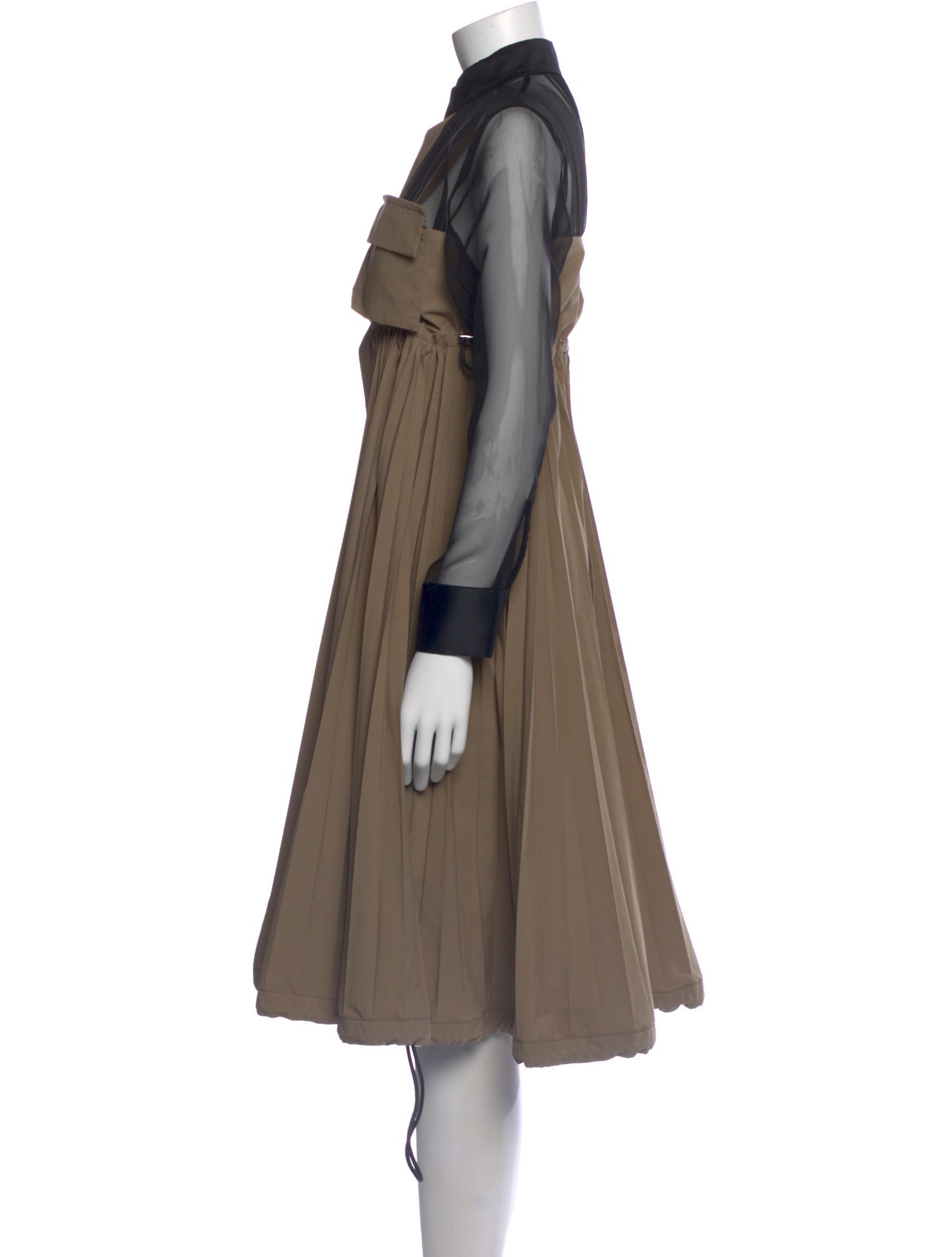 Sacai Midi Length Dress - Brown Dresses, Clothing - WS148746 | The