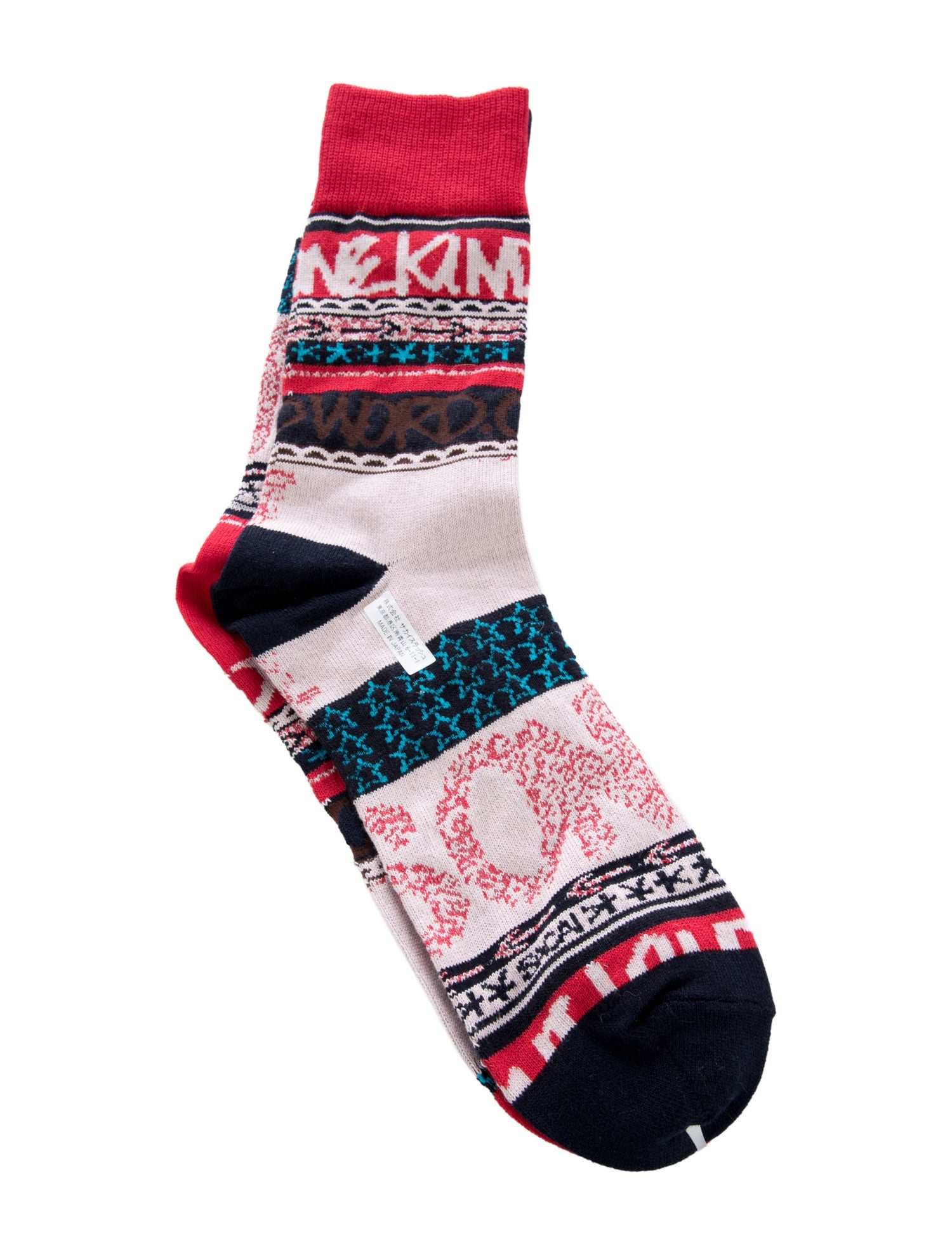 Sacai Pattern Mid-Calf Sock