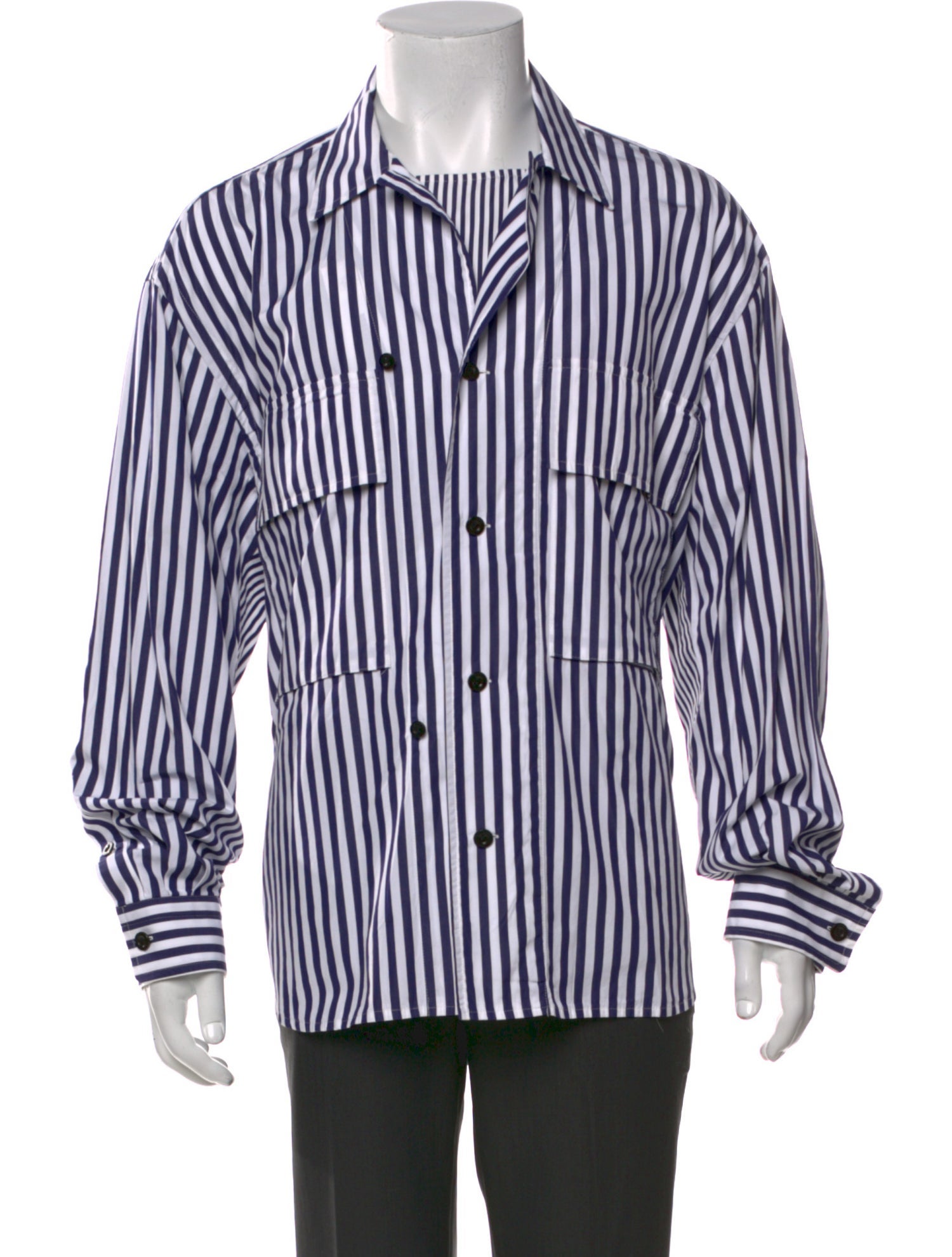 Sacai Striped Long Sleeve Shirt