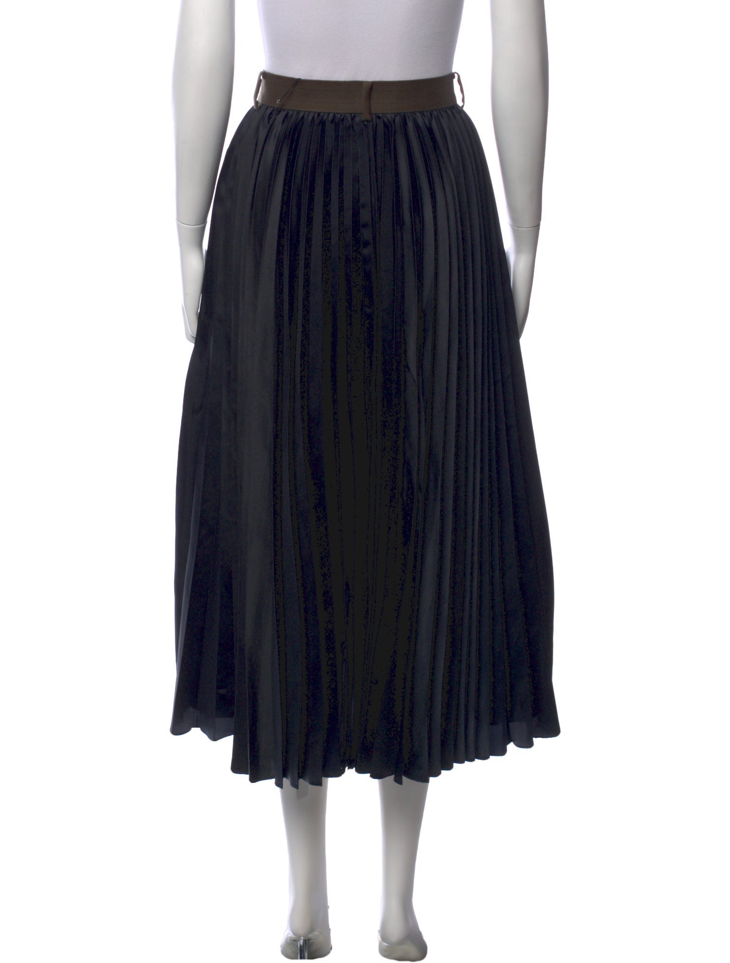 Sacai Wool Midi Length Skirt - Brown Skirts, Clothing - WS149210