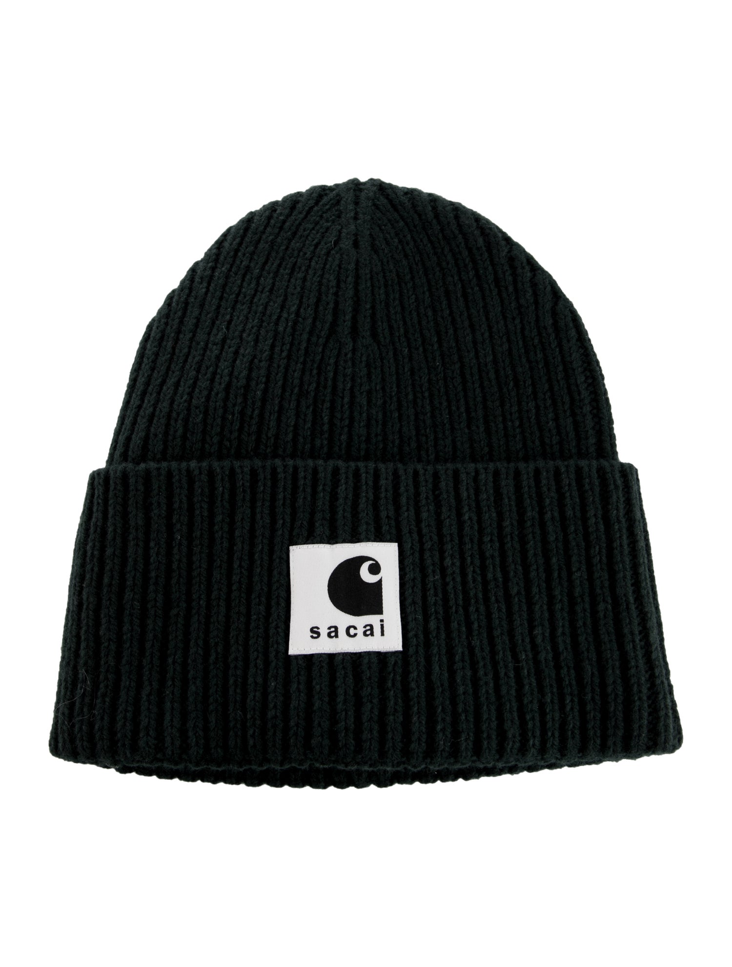 Sacai Embroidered Wool Beanie Hat