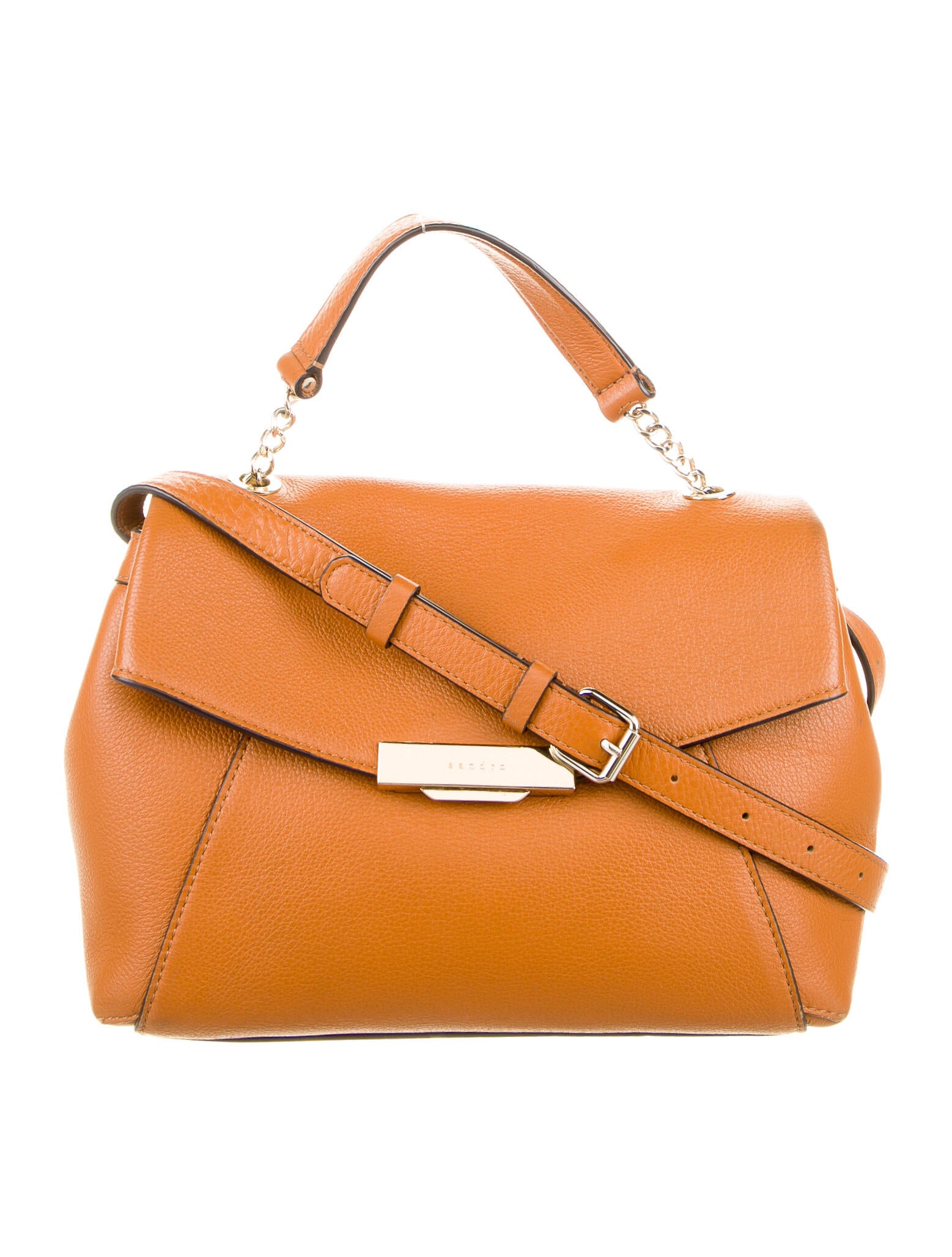 Sandro Leather Handle Bag Brown Handle Bags, Handbags WS2110360