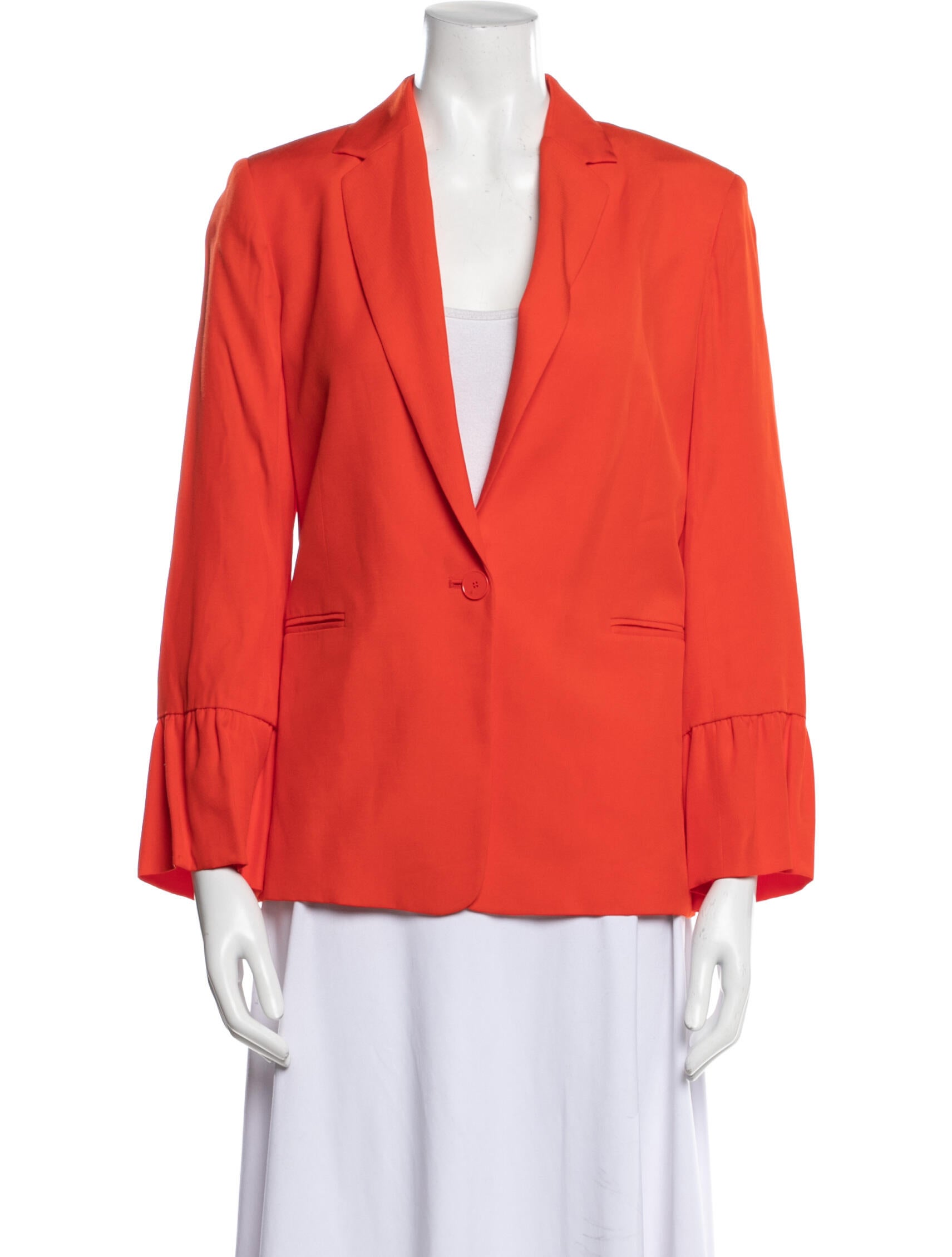Sandro Blazer Orange Jackets, Clothing WS2123771 The RealReal