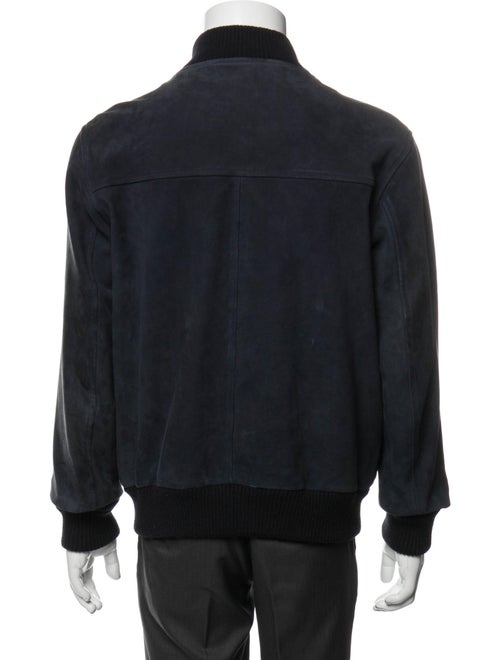 Sandro Goat Leather Bomber Jacket