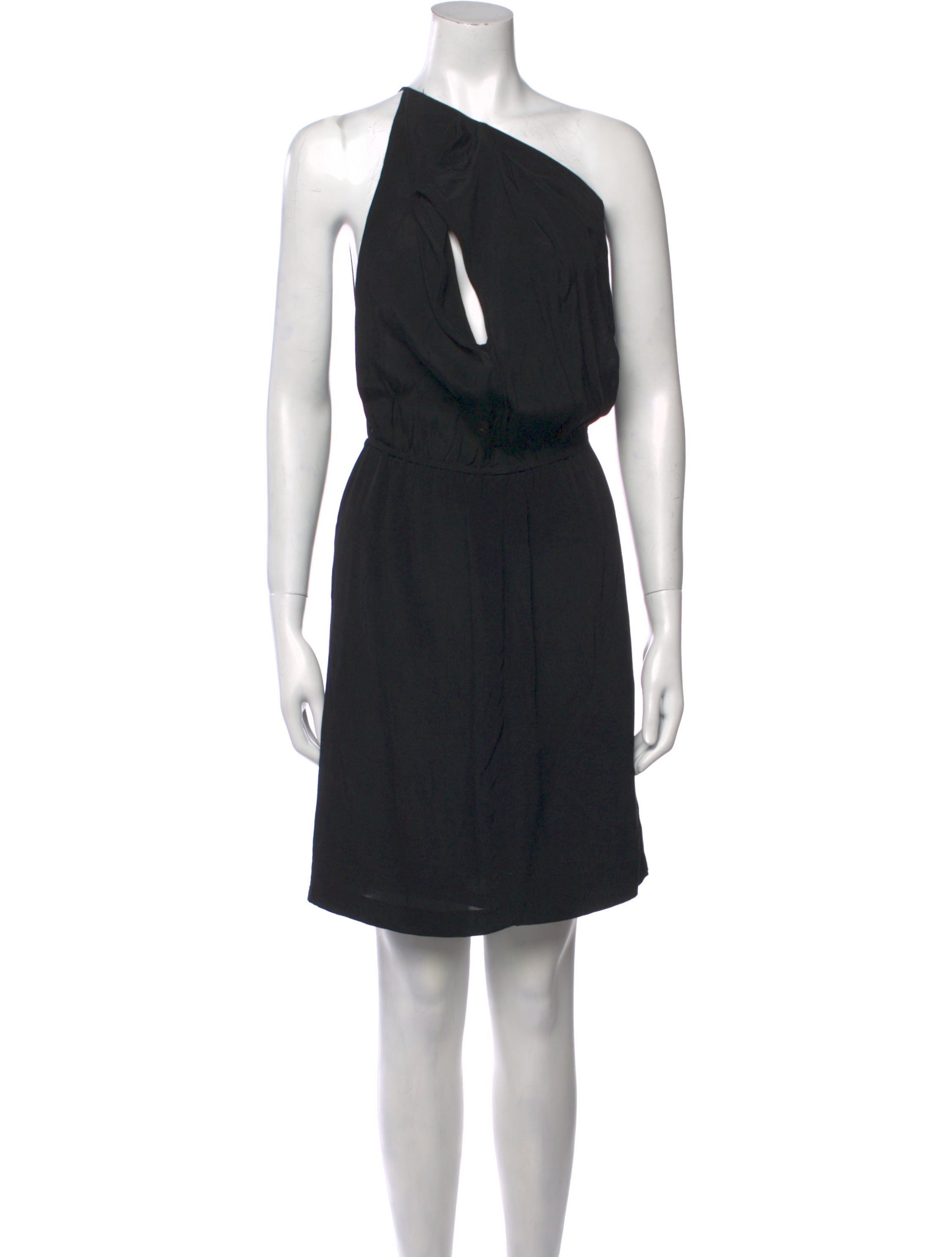 Sandro One-Shoulder Knee-Length Dress