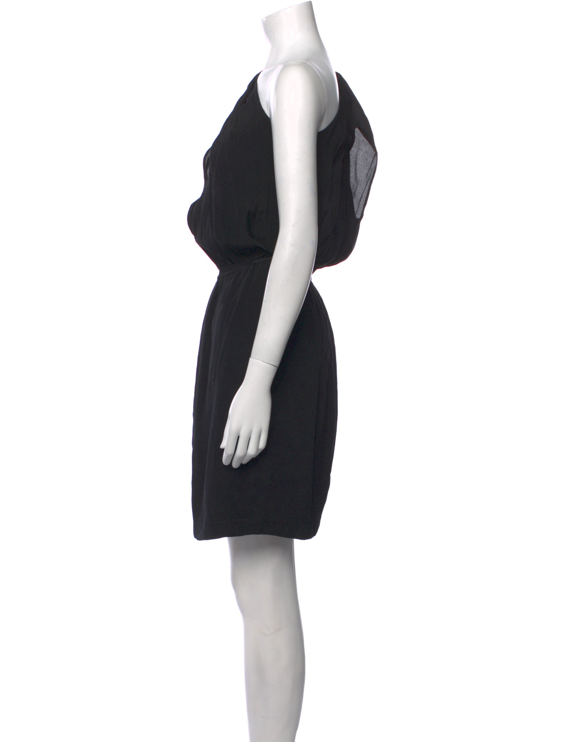 Sandro One-Shoulder Knee-Length Dress