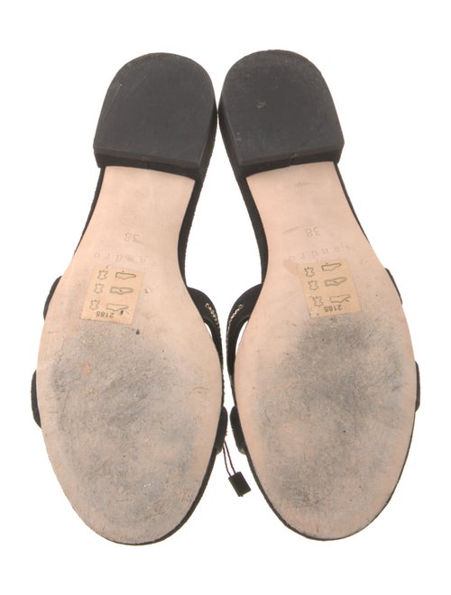 Sandro Suede Printed Slides