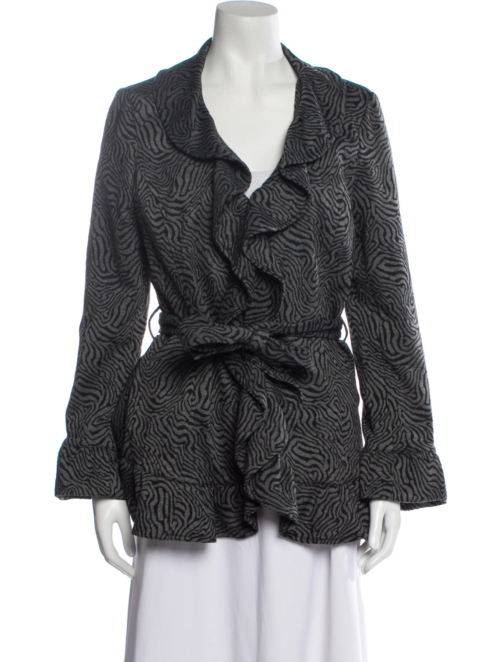 Sandro Tweed Pattern Coat
