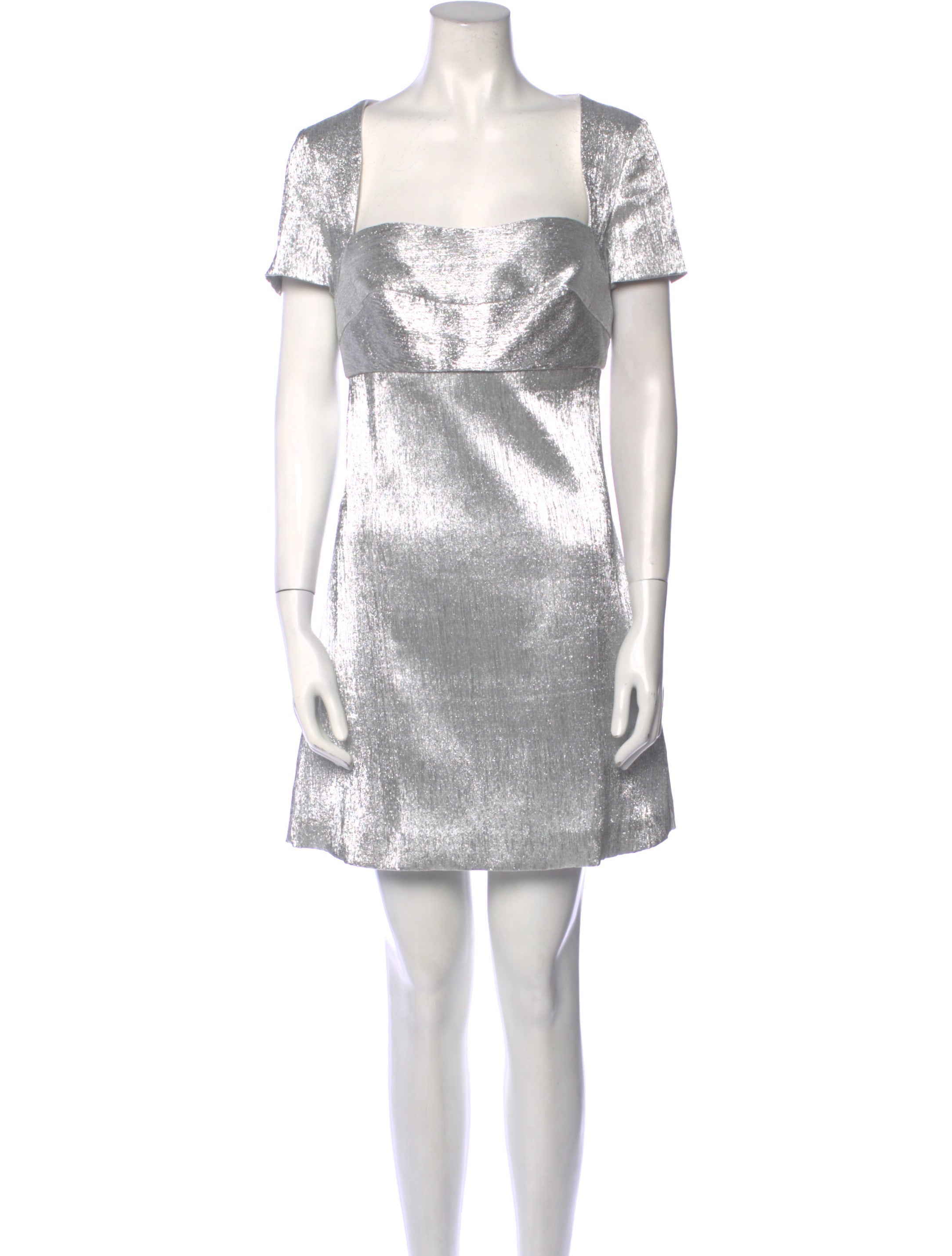 sandro silver dress Sandro Crochet And Sequin Dress In Silver - 60% Off
