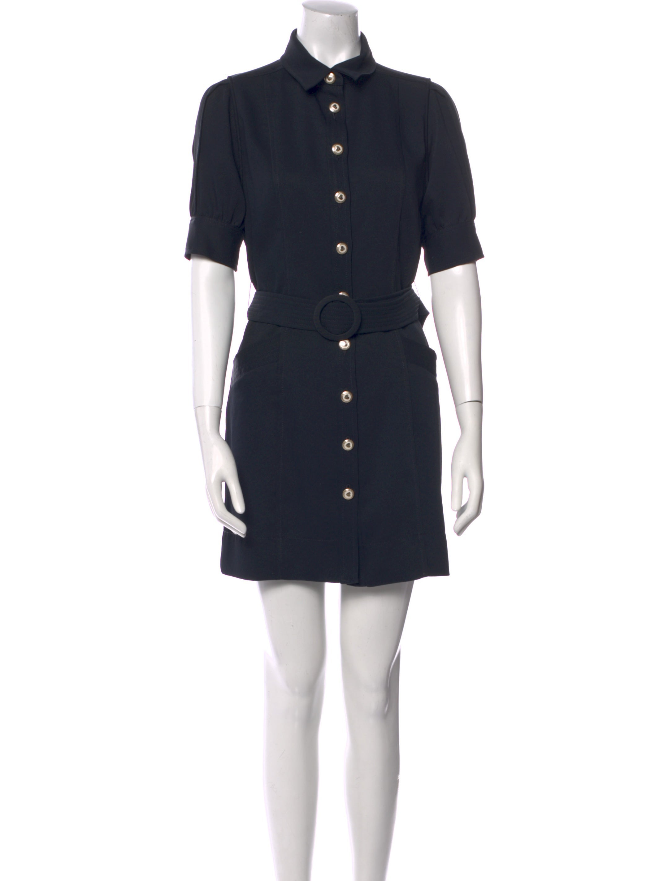 slim fit dress slacks Constance Short Knit Dress Black main image 1