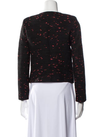 Sandro Tweed Pattern Biker Jacket