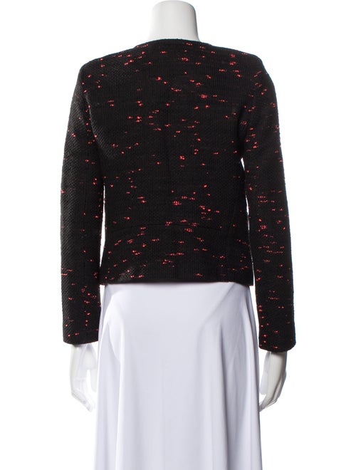 Sandro Tweed Pattern Biker Jacket