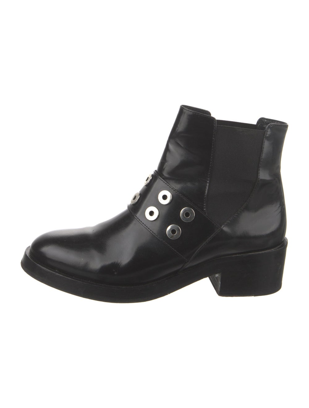 chelsea patent leather boots
