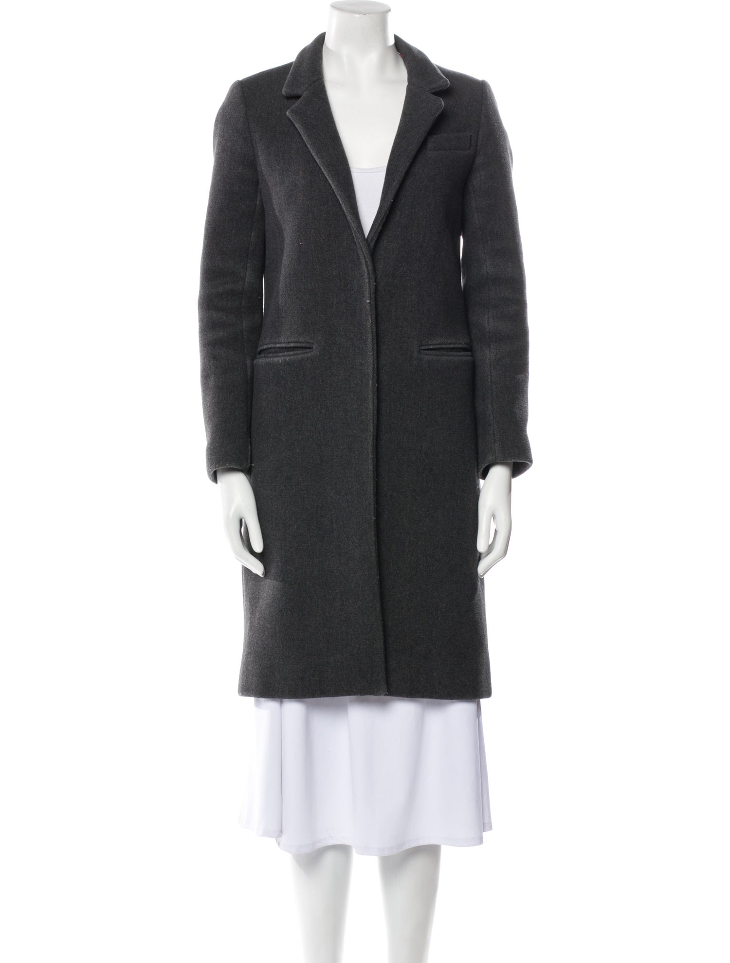 Sandro Coat Grey Coats, Clothing WS2146991 The RealReal