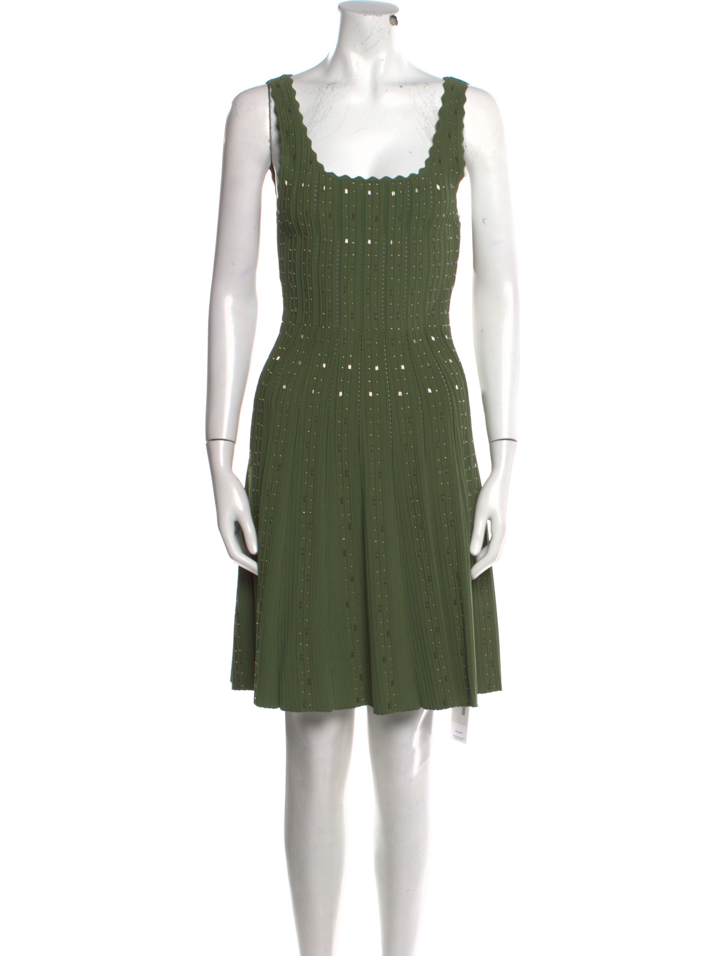 Sandro Square Neckline Knee-Length Dress w/ Tags - Green Dresses, Clothing  - WS2151953 | The RealReal