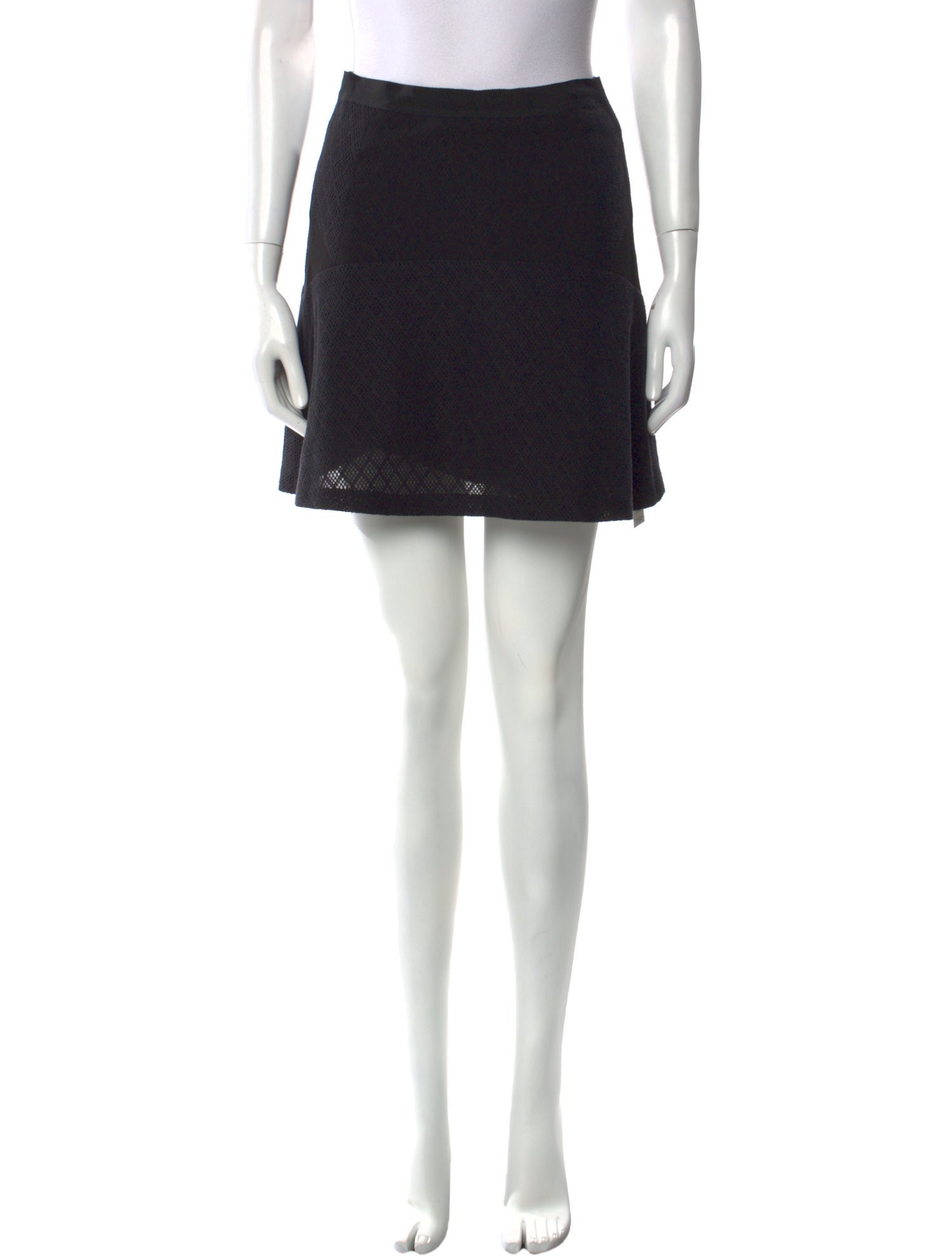 Sandro Grosgrain Trim Mini Skirt