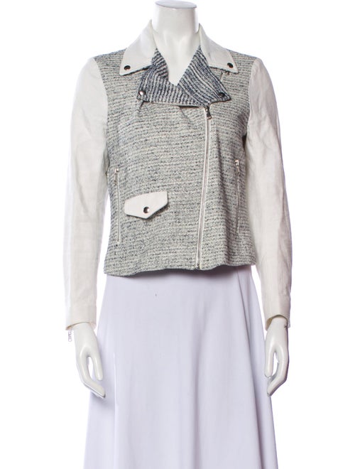 Sandro Tweed Pattern Jacket