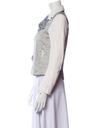 Sandro Tweed Pattern Jacket