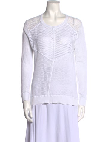 Sandro Tops Crew Neck Long Sleeve Sweatshirt L